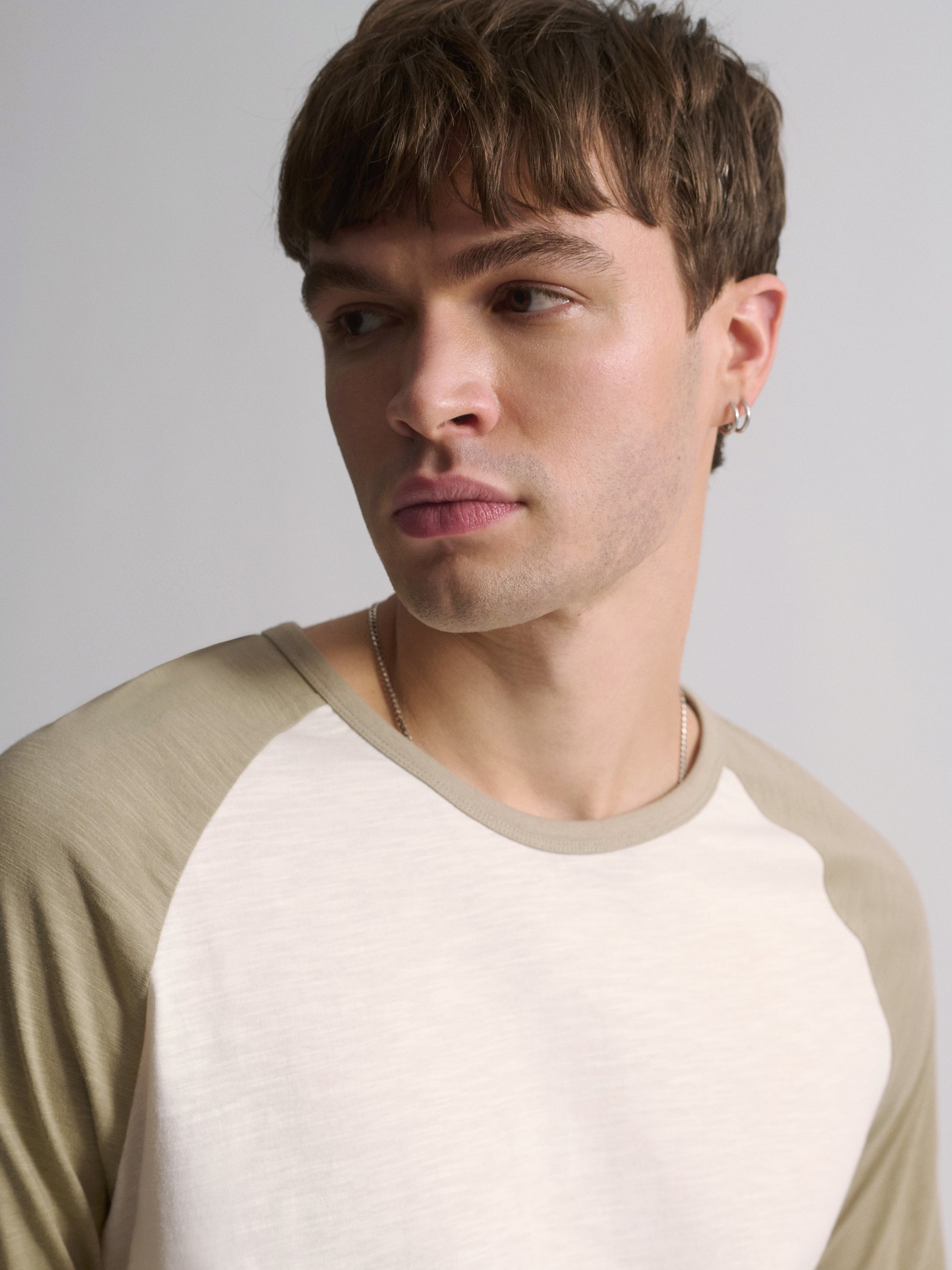Men's Brooklyn Slub Long Sleeve T-Shirt In Winter Twig - BROOKLYN INDUSTRIES