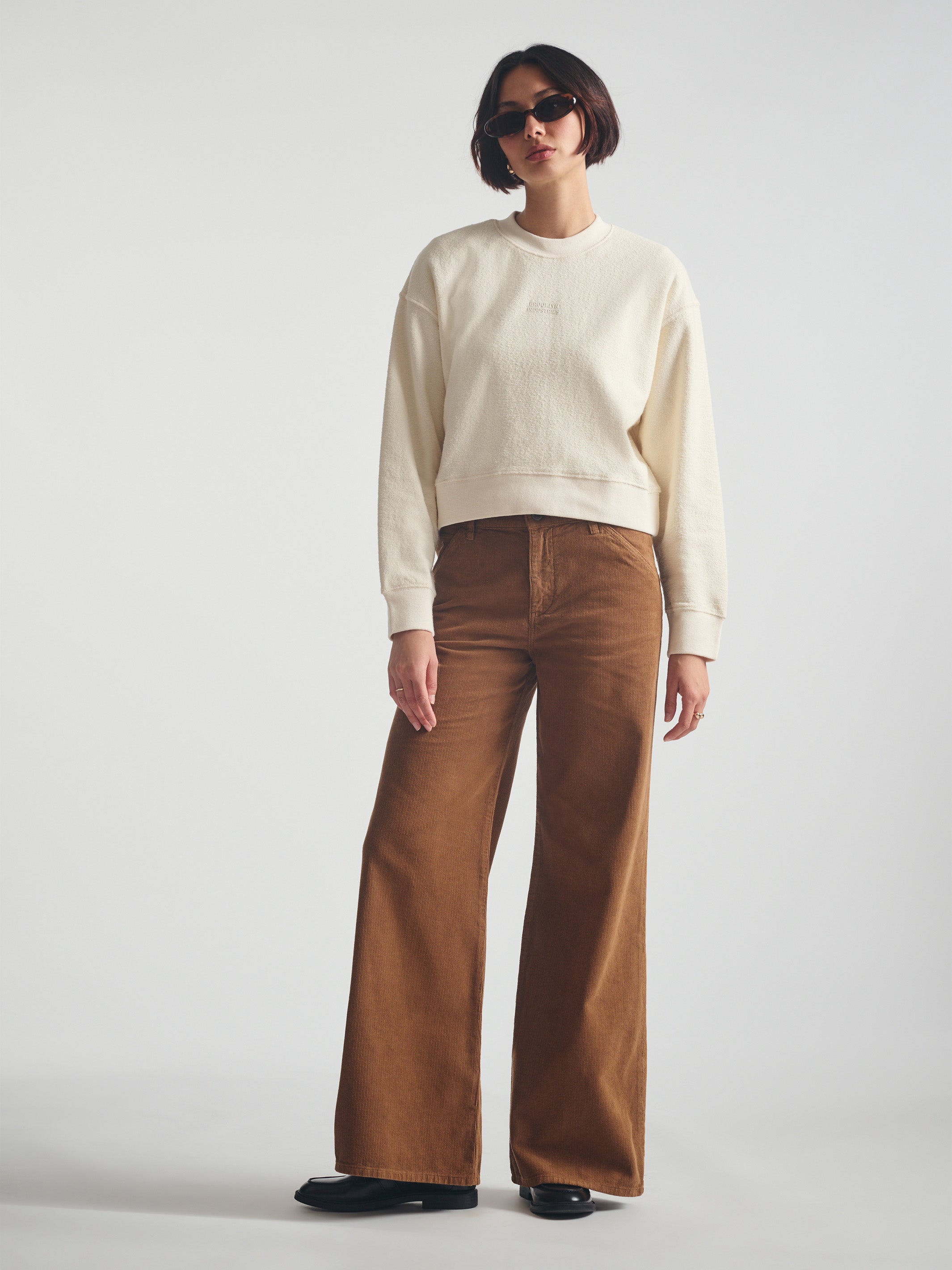 Women's Brooklyn Sweatshirt in Turtledove - BROOKLYN INDUSTRIES