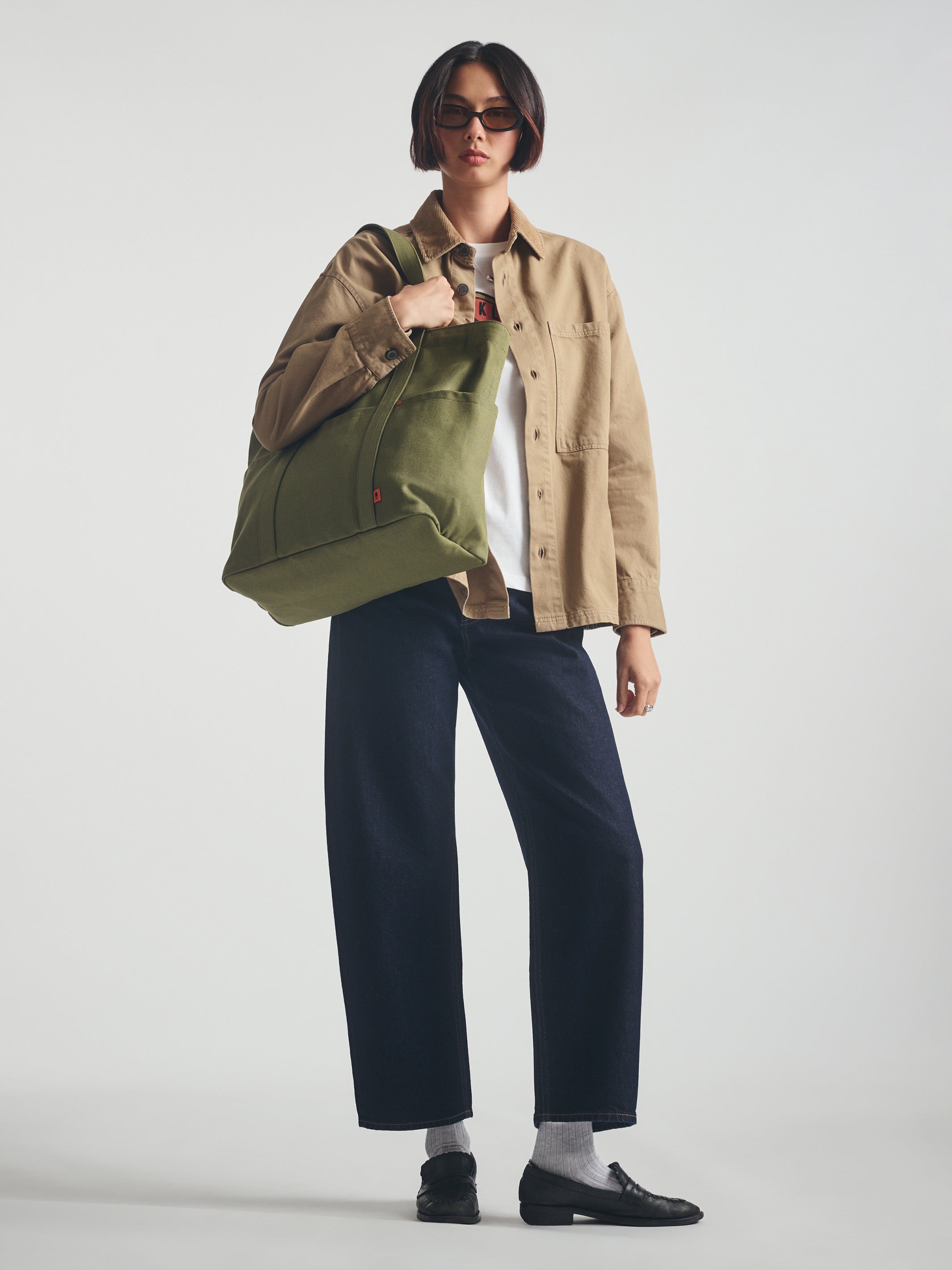Brooklyn Tote Bag in Khaki - BROOKLYN INDUSTRIES