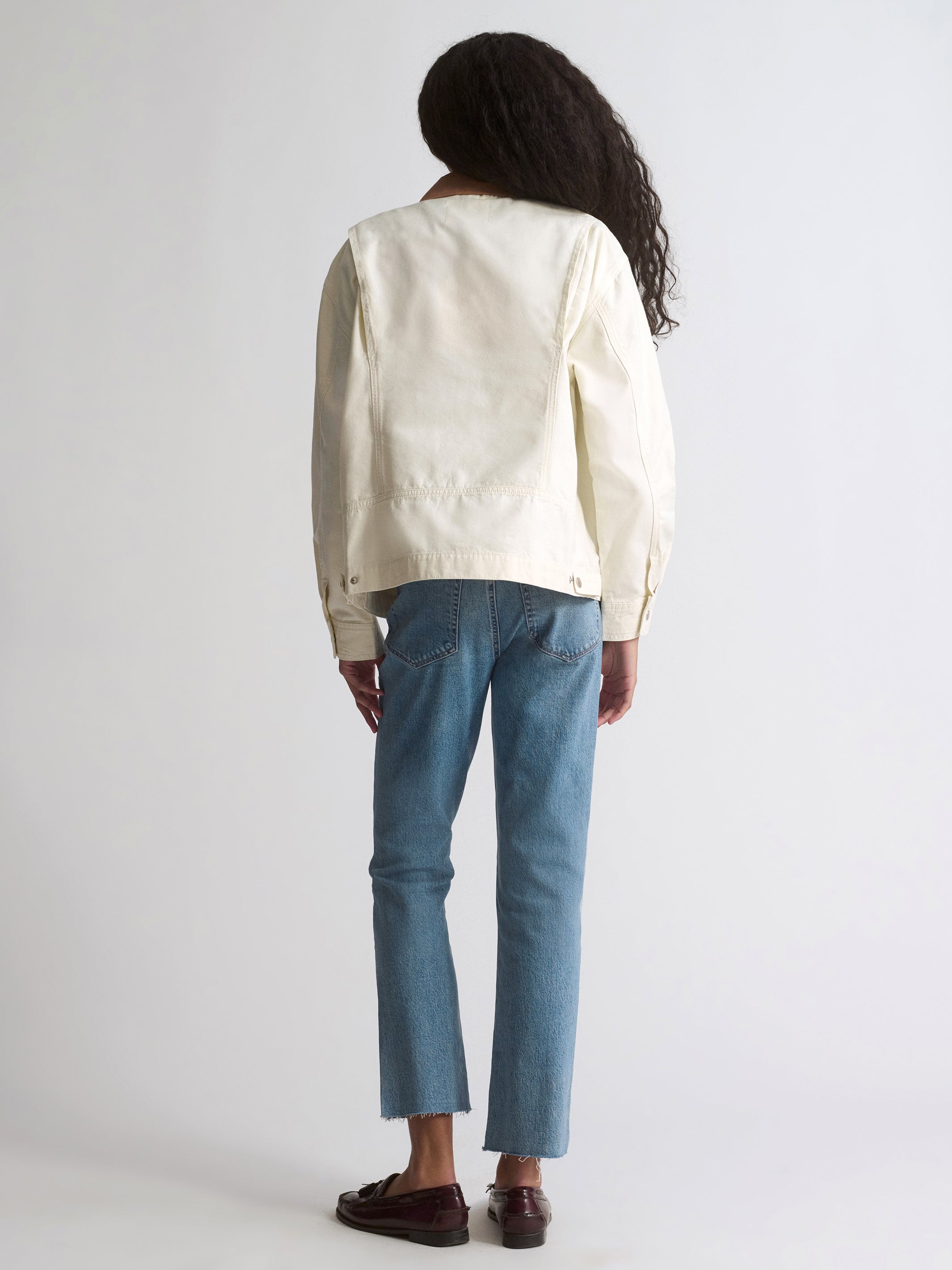 Women's Work Jacket In Turtledove - BROOKLYN INDUSTRIES