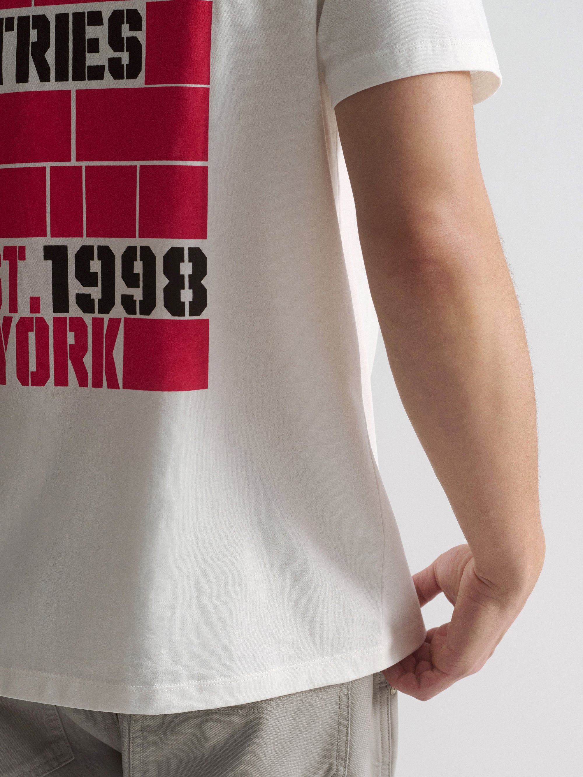 Men's Brooklyn Vintage Graphic T-Shirt In Antique White - BROOKLYN INDUSTRIES
