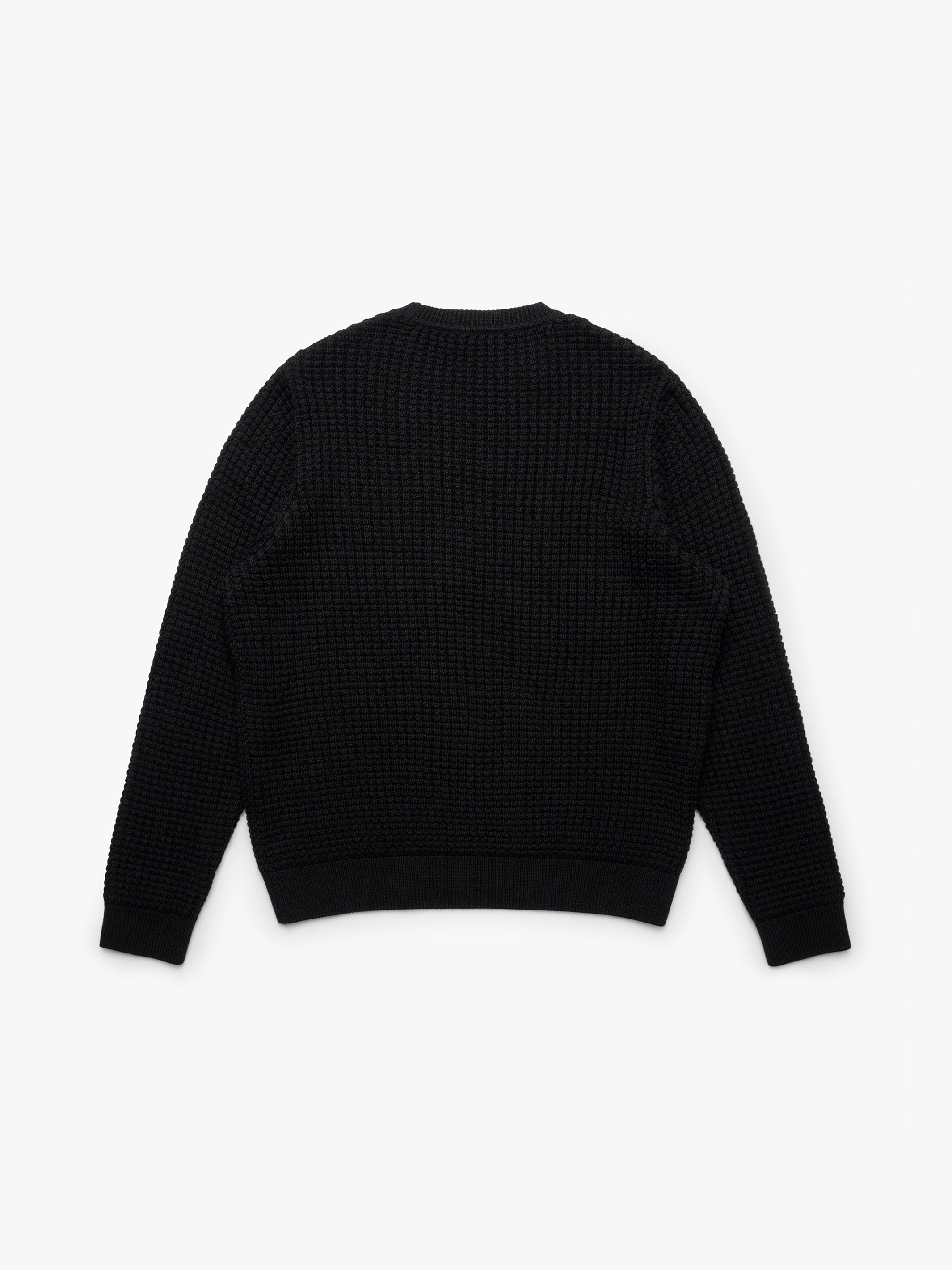 Men's Crew Neck Sweater in Black - BROOKLYN INDUSTRIES