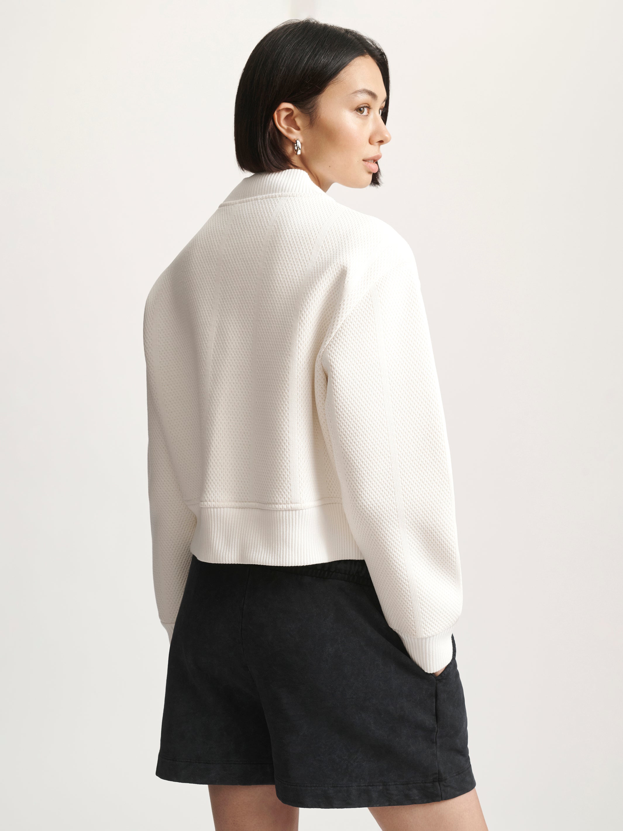 Women's Brooklyn Bomber Jacket In Antique White - BROOKLYN INDUSTRIES