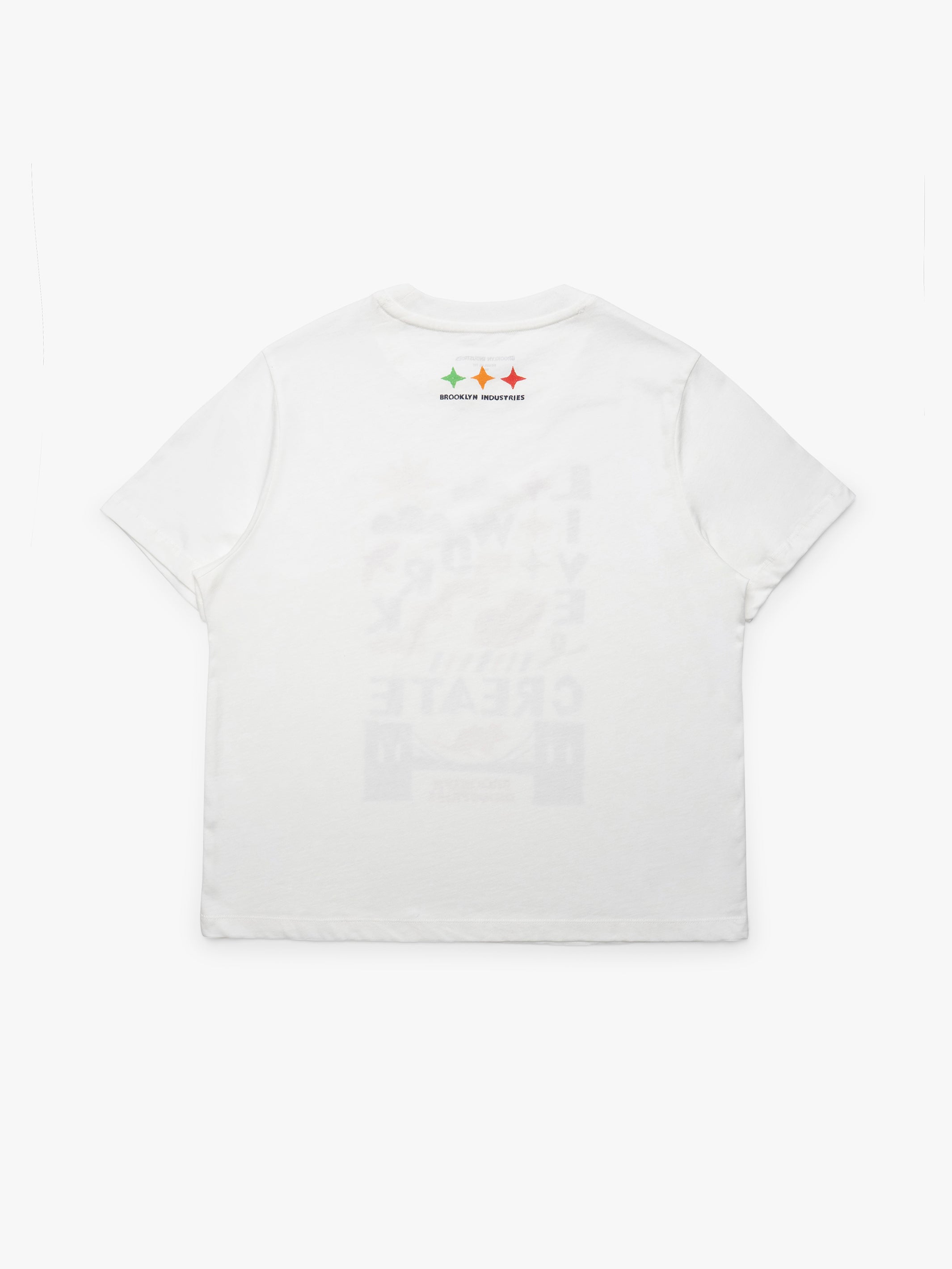 Women's Brooklyn Live Work Create T-Shirt in Antique White - BROOKLYN INDUSTRIES