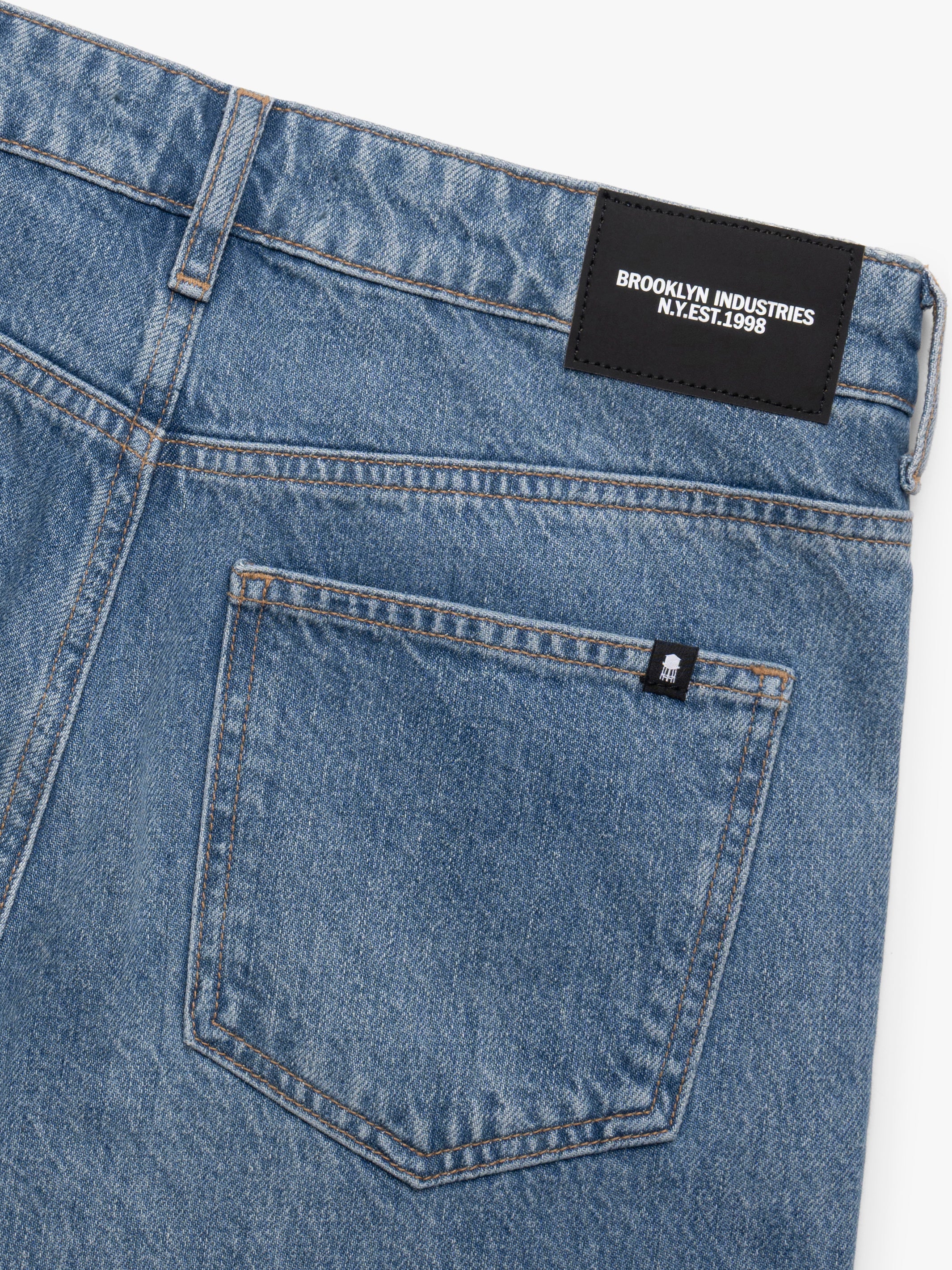 Women's Utility Jeans in Indigo Brushed Denim - BROOKLYN INDUSTRIES
