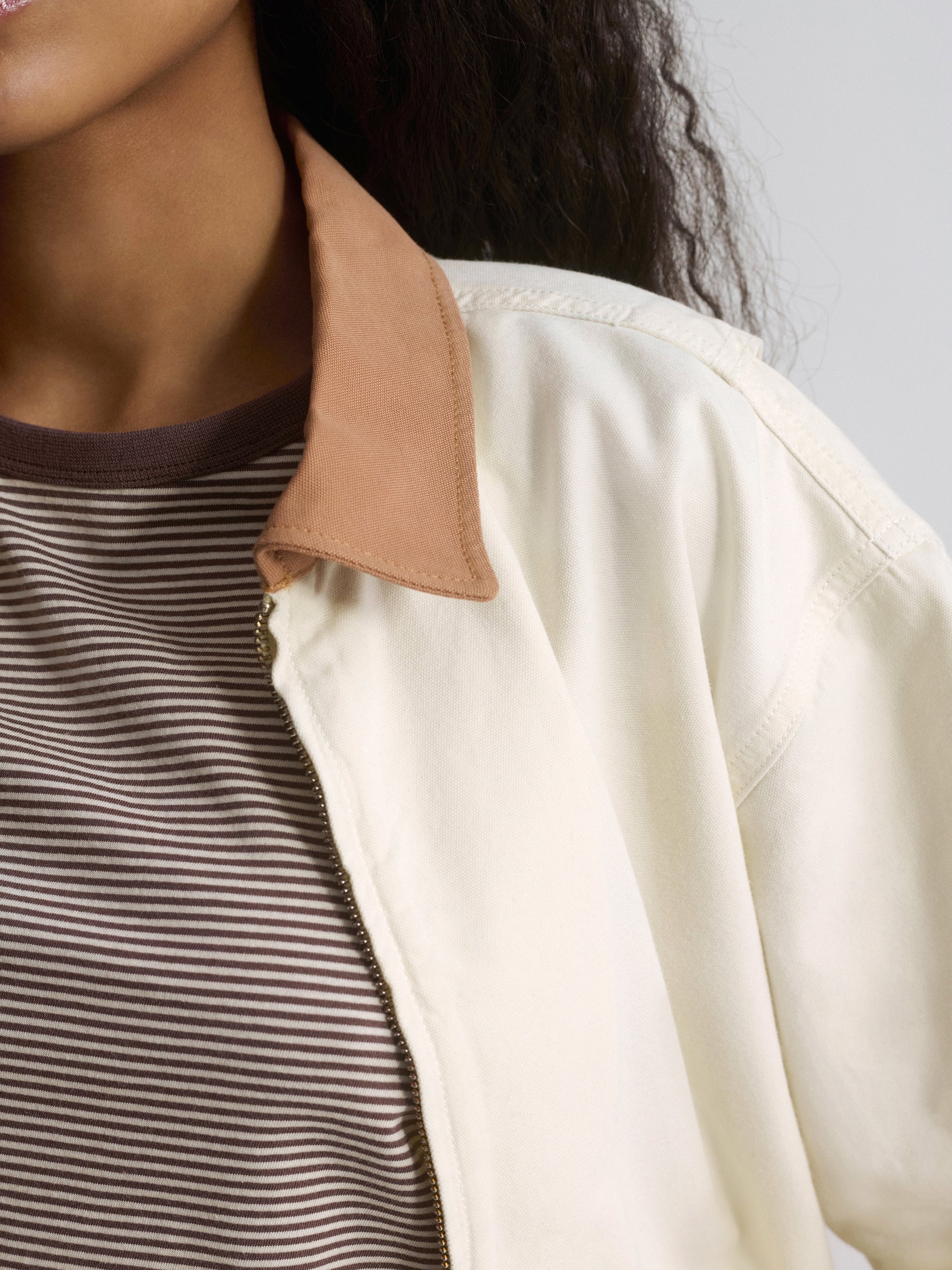 Women's Work Jacket In Turtledove - BROOKLYN INDUSTRIES