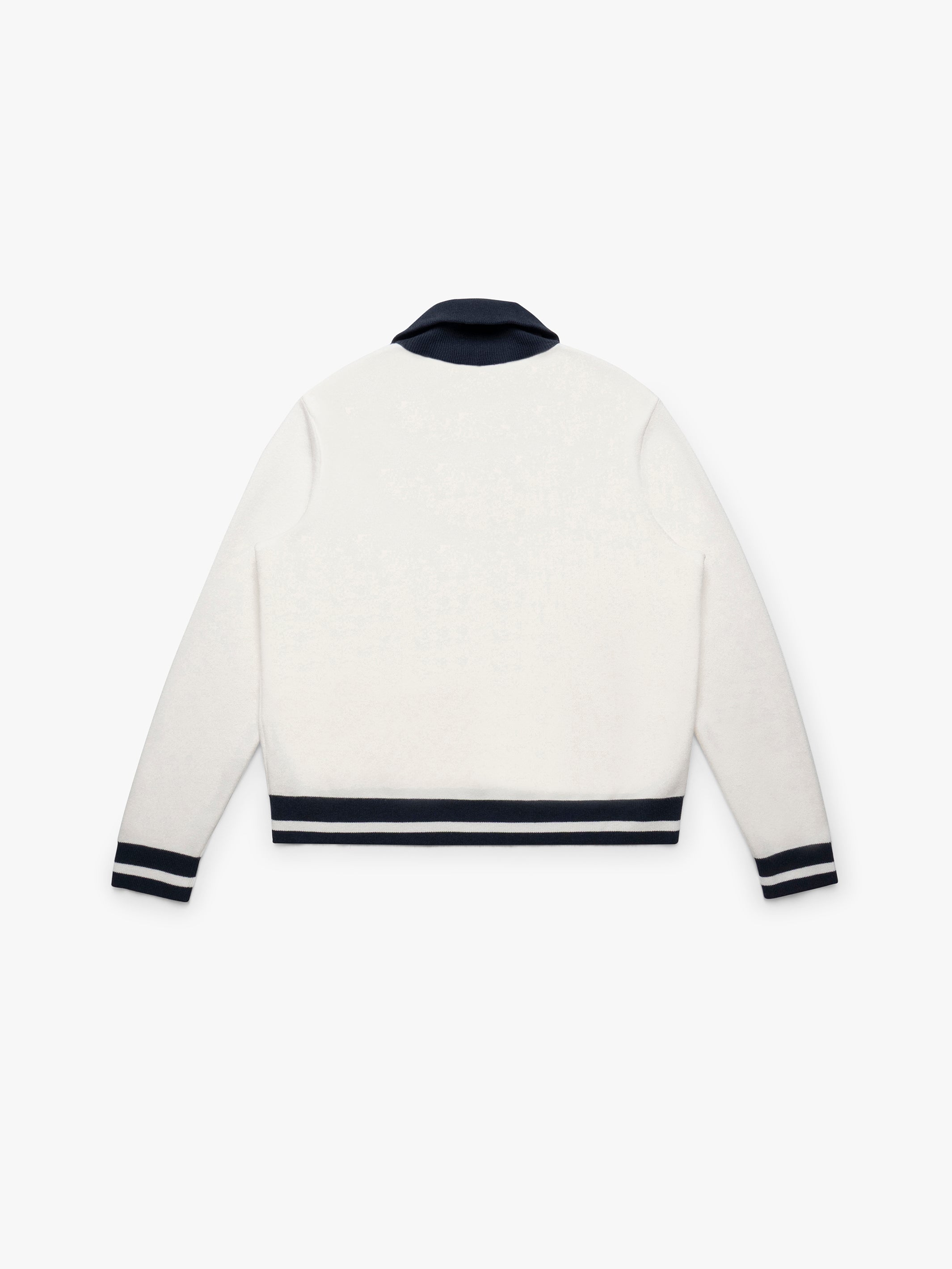 Women's Half Zip Sweater in Antique White - BROOKLYN INDUSTRIES