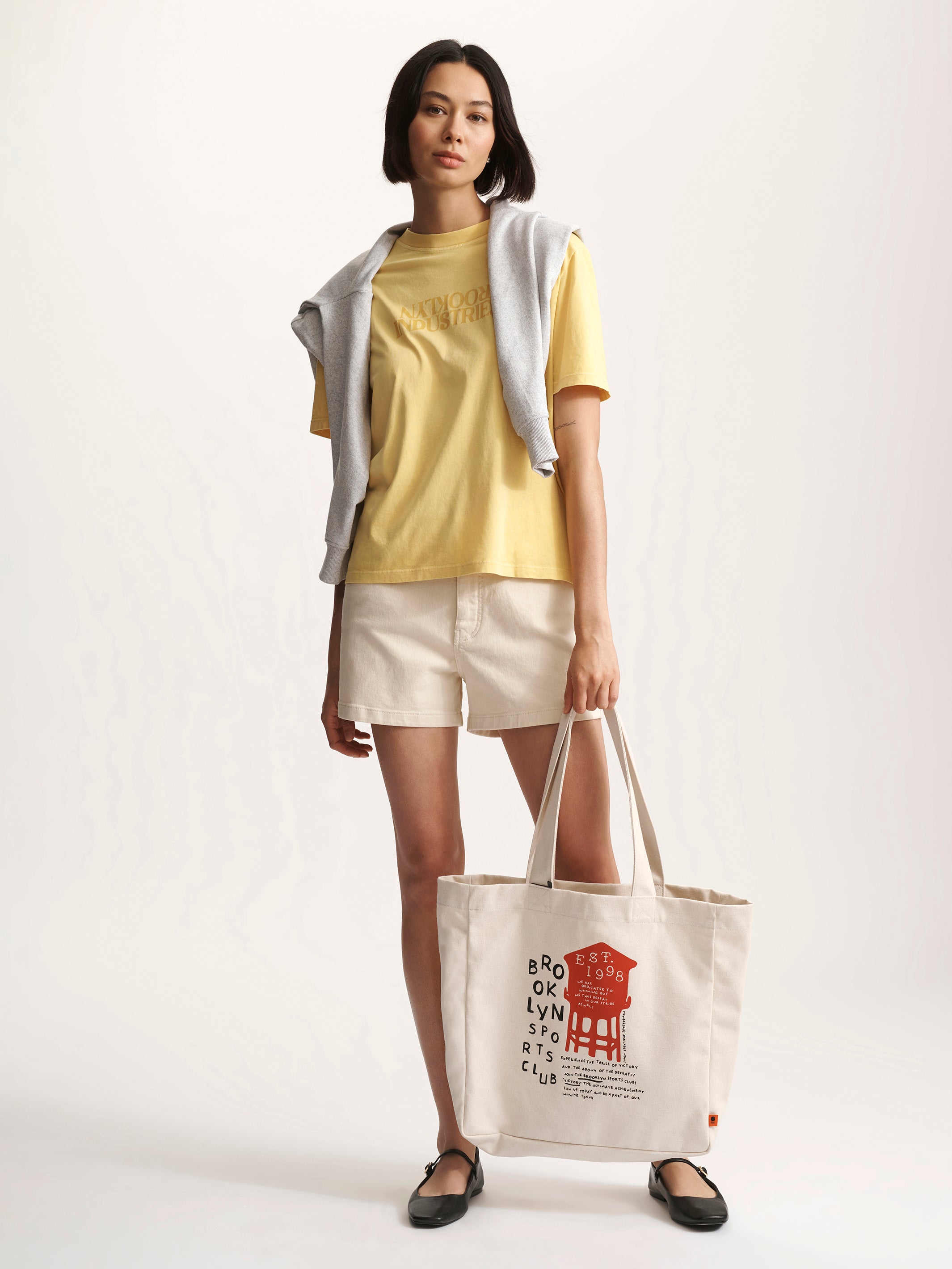 Women's Brooklyn Industries Graphic T-Shirt In Dusky Citron - BROOKLYN INDUSTRIES