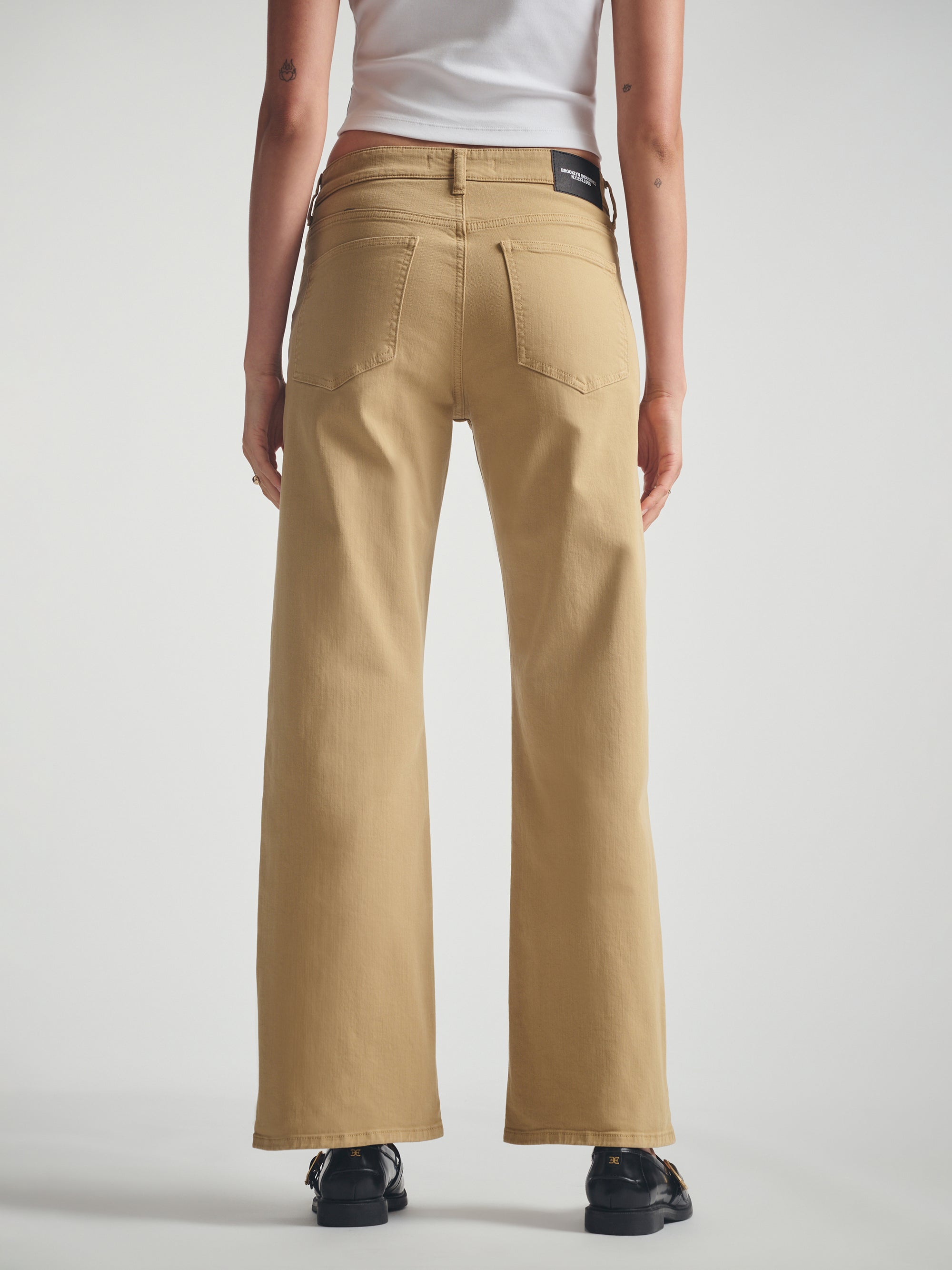 Women's Utility Jeans in Kelp Colored Cord - BROOKLYN INDUSTRIES