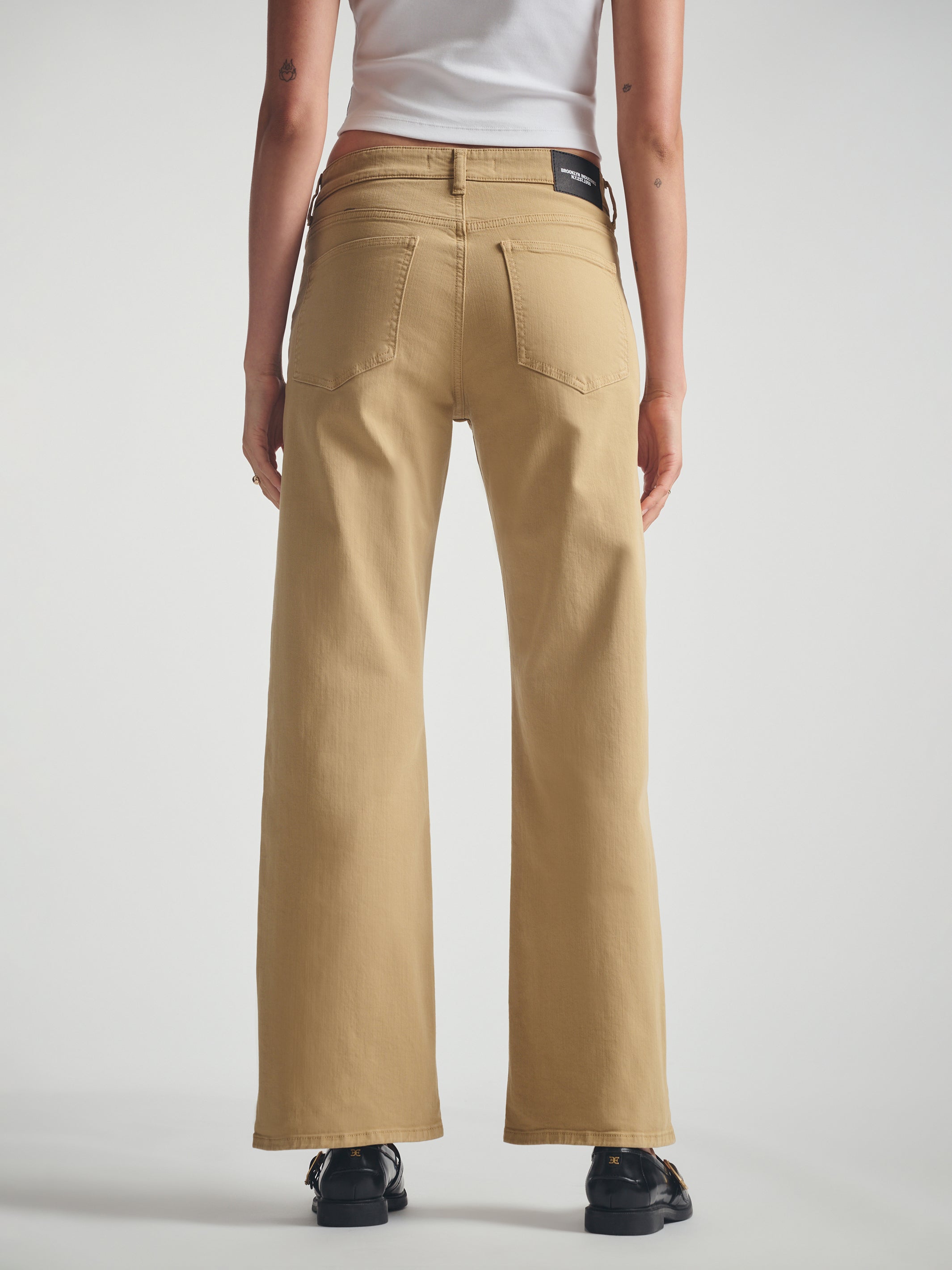 Women's Utility Jeans in Kelp Colored Cord - BROOKLYN INDUSTRIES