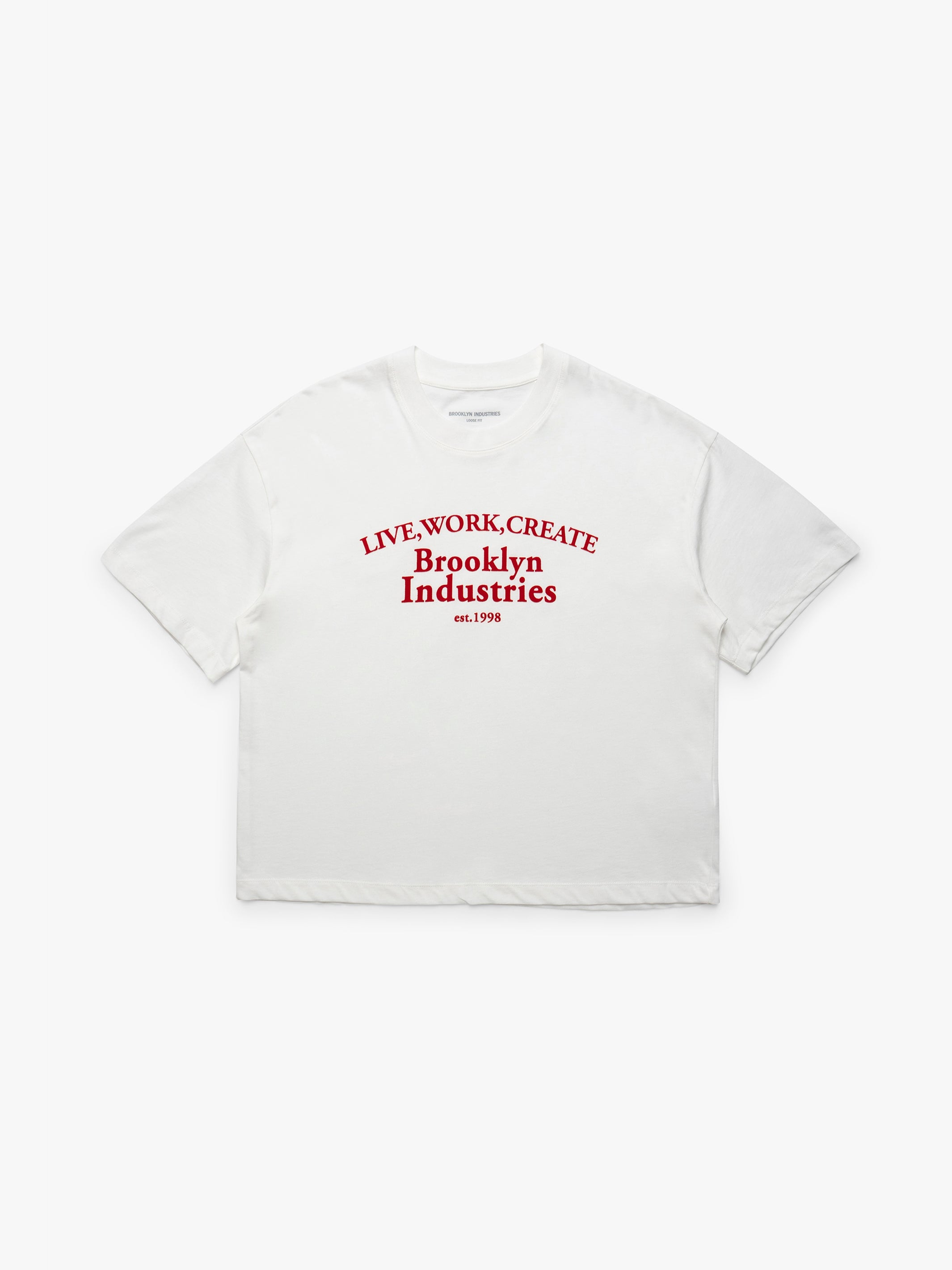 Women's Brooklyn 1998 T-Shirt in Antique White - BROOKLYN INDUSTRIES