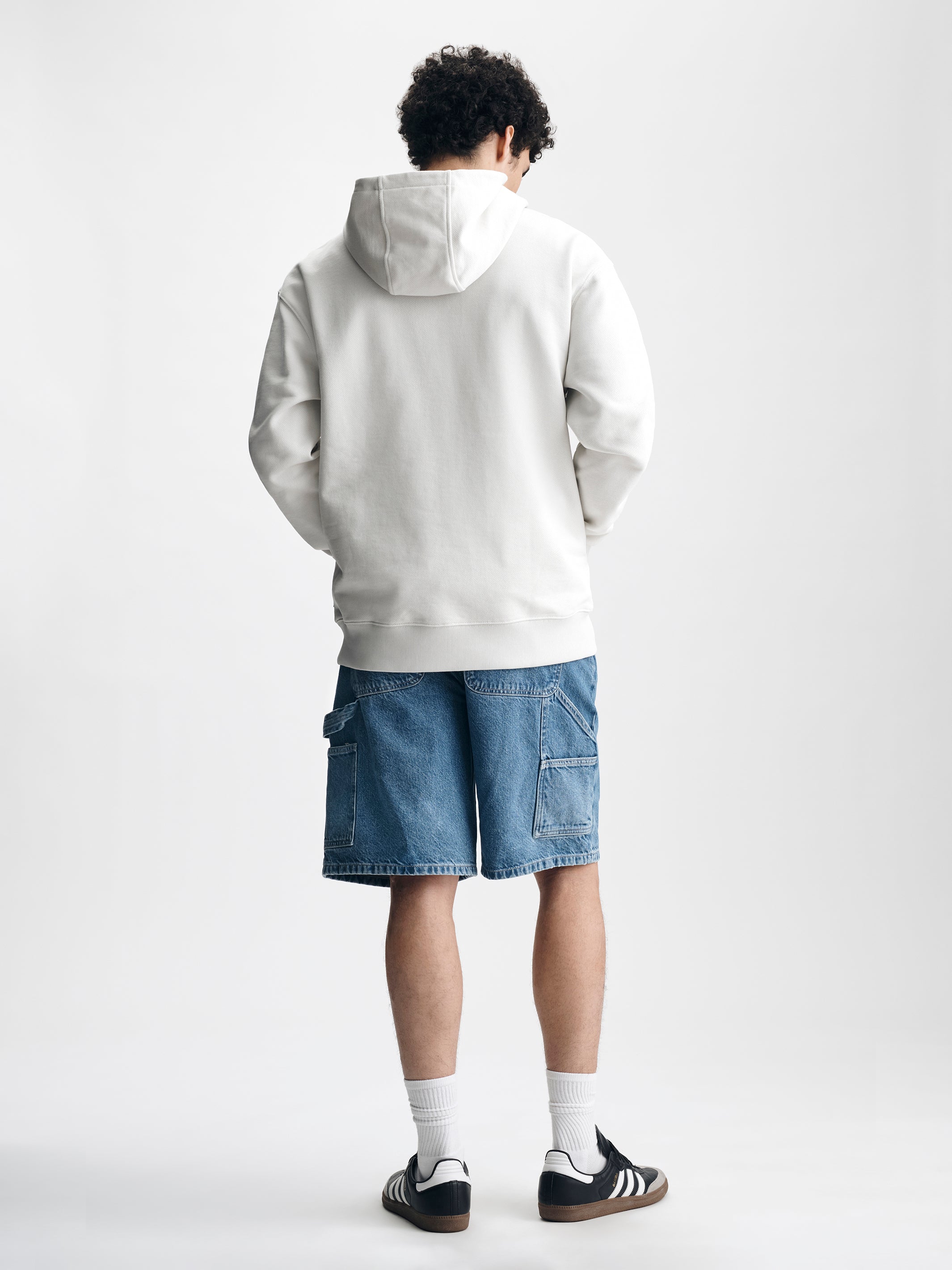 Men's Brooklyn Industries Hoodie in White Onyx - BROOKLYN INDUSTRIES