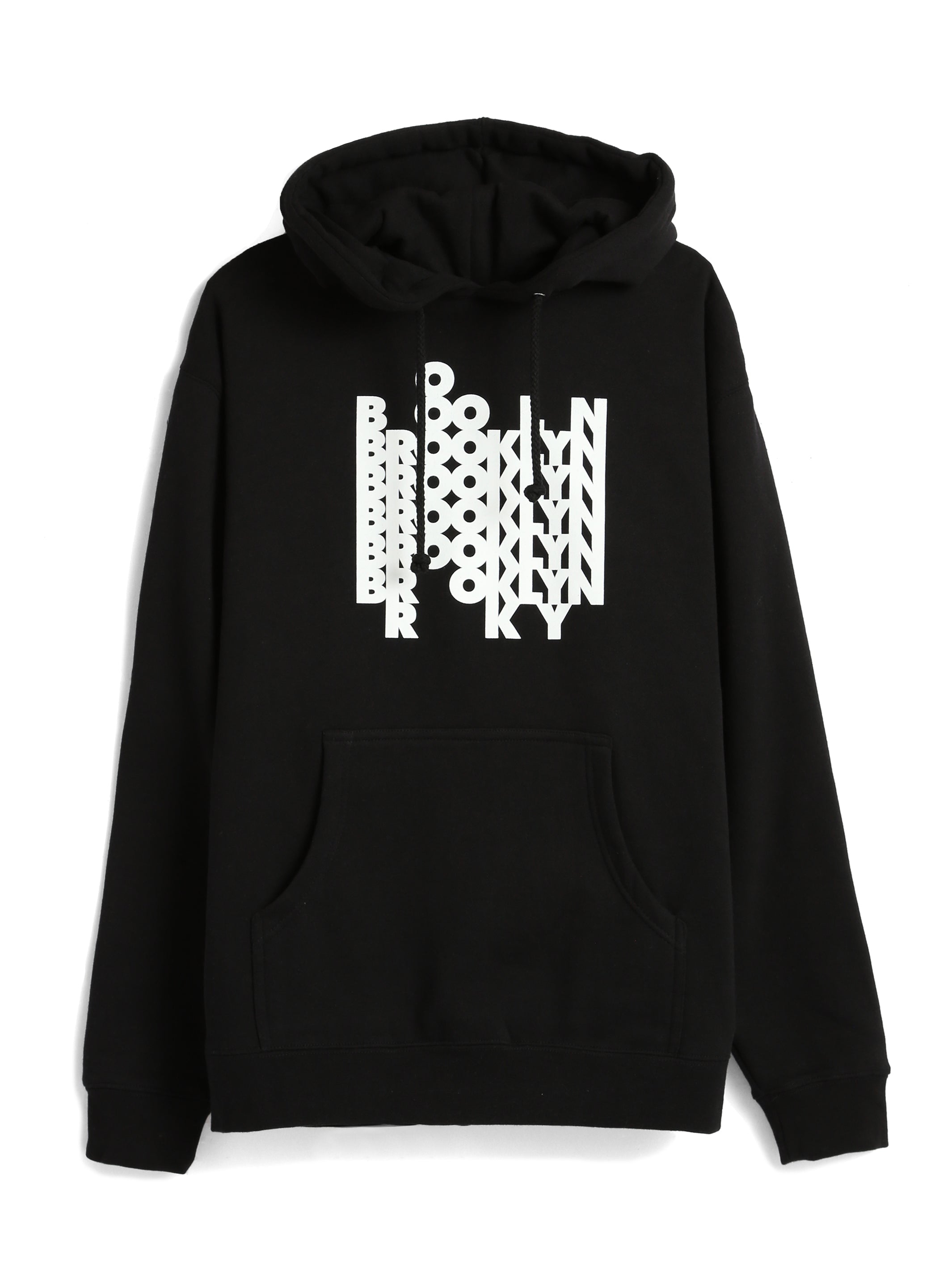 Men's Brooklyn Wide Type Graphic Hooded Sweatshirt | Brooklyn