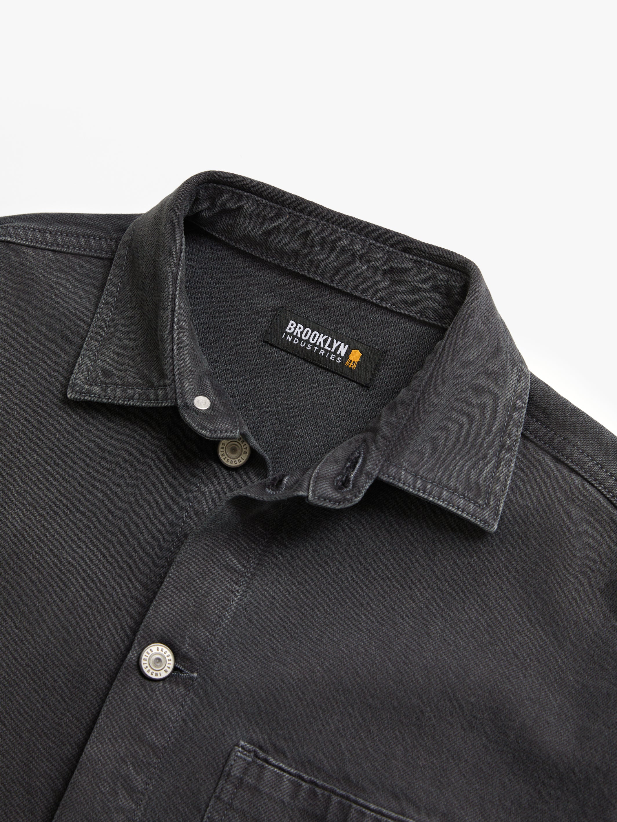 Men's Brooklyn Industries Shirt in Asphalt - BROOKLYN INDUSTRIES