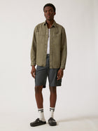 Men's Brooklyn Industries Overshirt in Deep Lichen Green - BROOKLYN INDUSTRIES