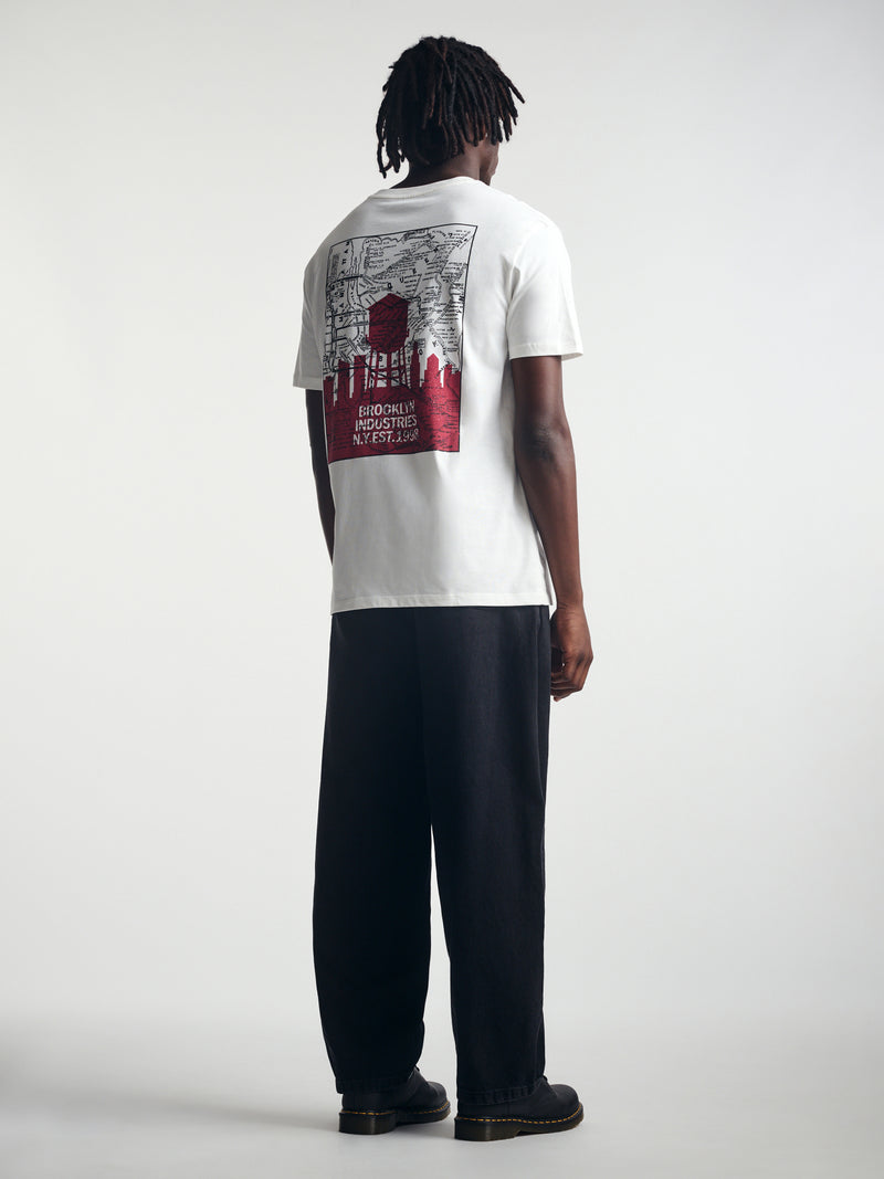 Men's Baggy Jeans in Smoke Street Denim