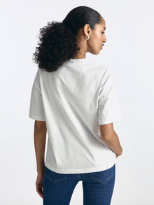 Women's Brooklyn Pocket T-Shirt in White - BROOKLYN INDUSTRIES