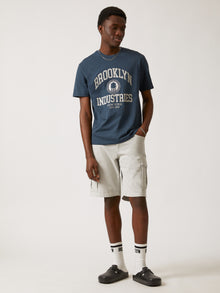 Men's Cargo Shorts in Grey Violet - BROOKLYN INDUSTRIES