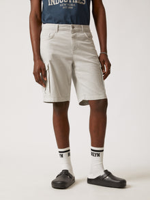 Men's Cargo Shorts in Grey Violet - BROOKLYN INDUSTRIES