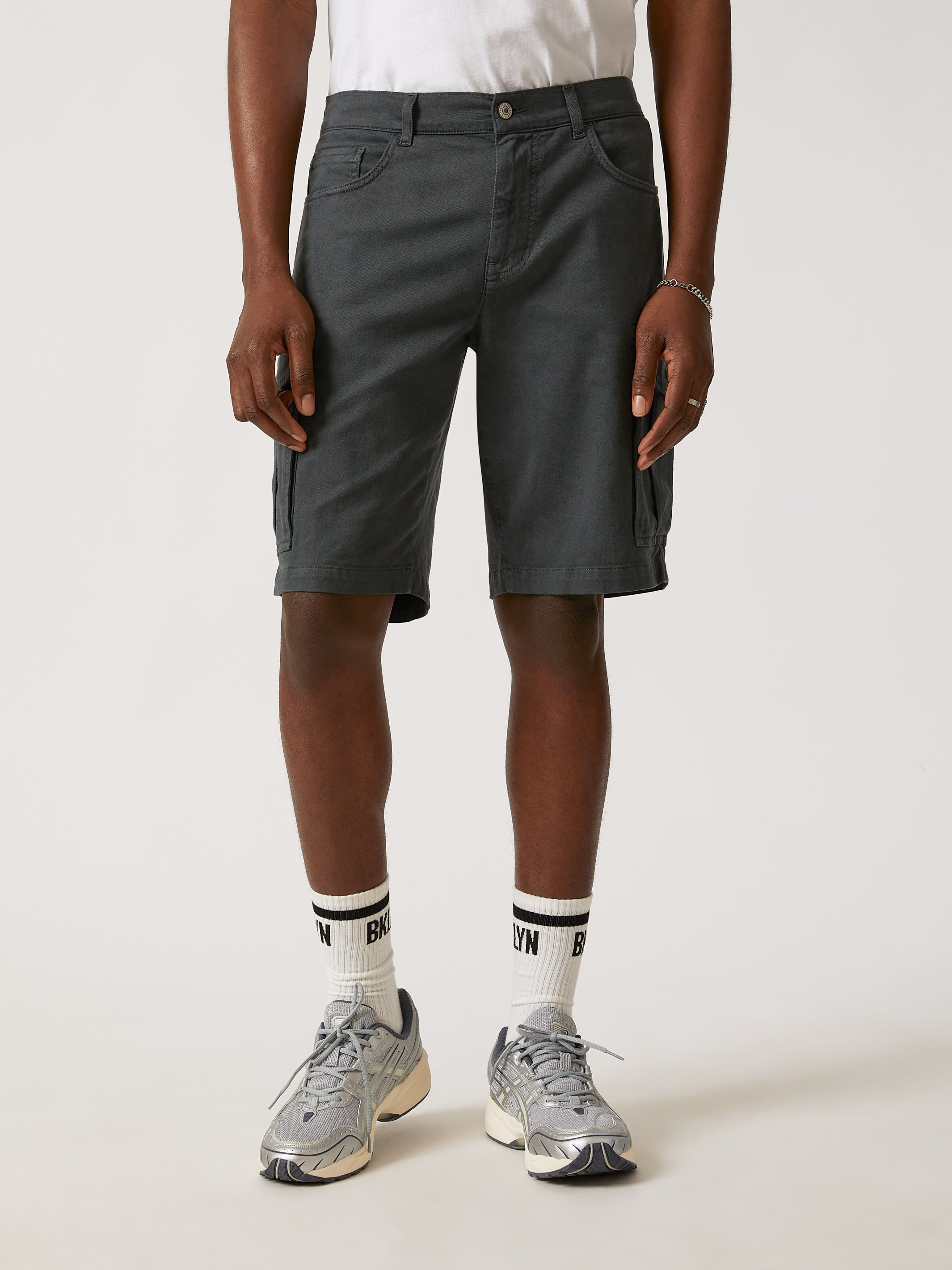 Men's Cargo Shorts in Asphalt - BROOKLYN INDUSTRIES