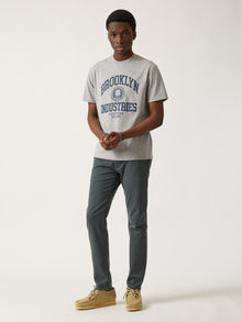 Men's Brooklyn Industries Heritage T-shirt in Grey Melange - BROOKLYN INDUSTRIES