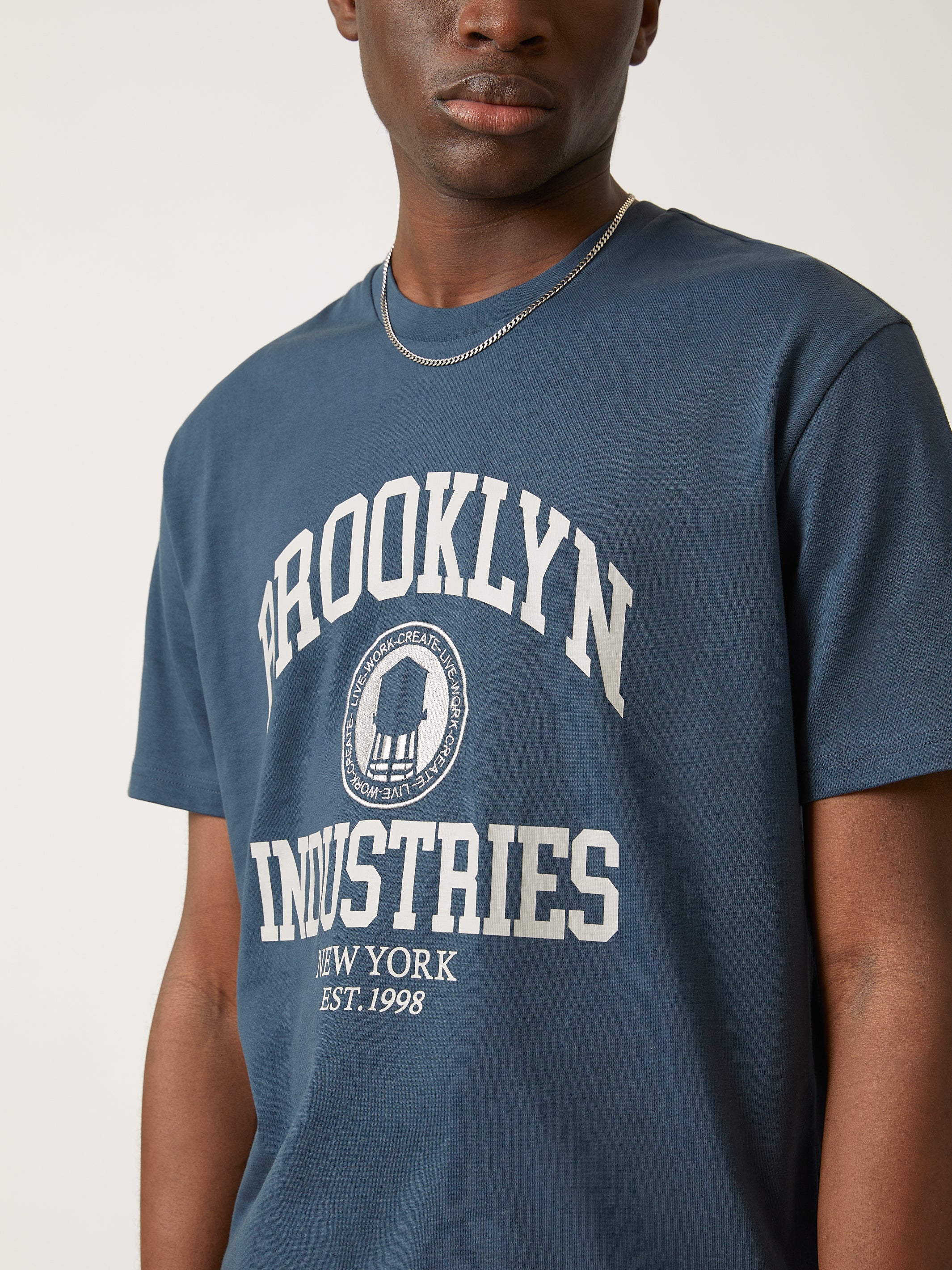 Men's Brooklyn Industries Heritage T-shirt in Moonlit Ocean - BROOKLYN INDUSTRIES