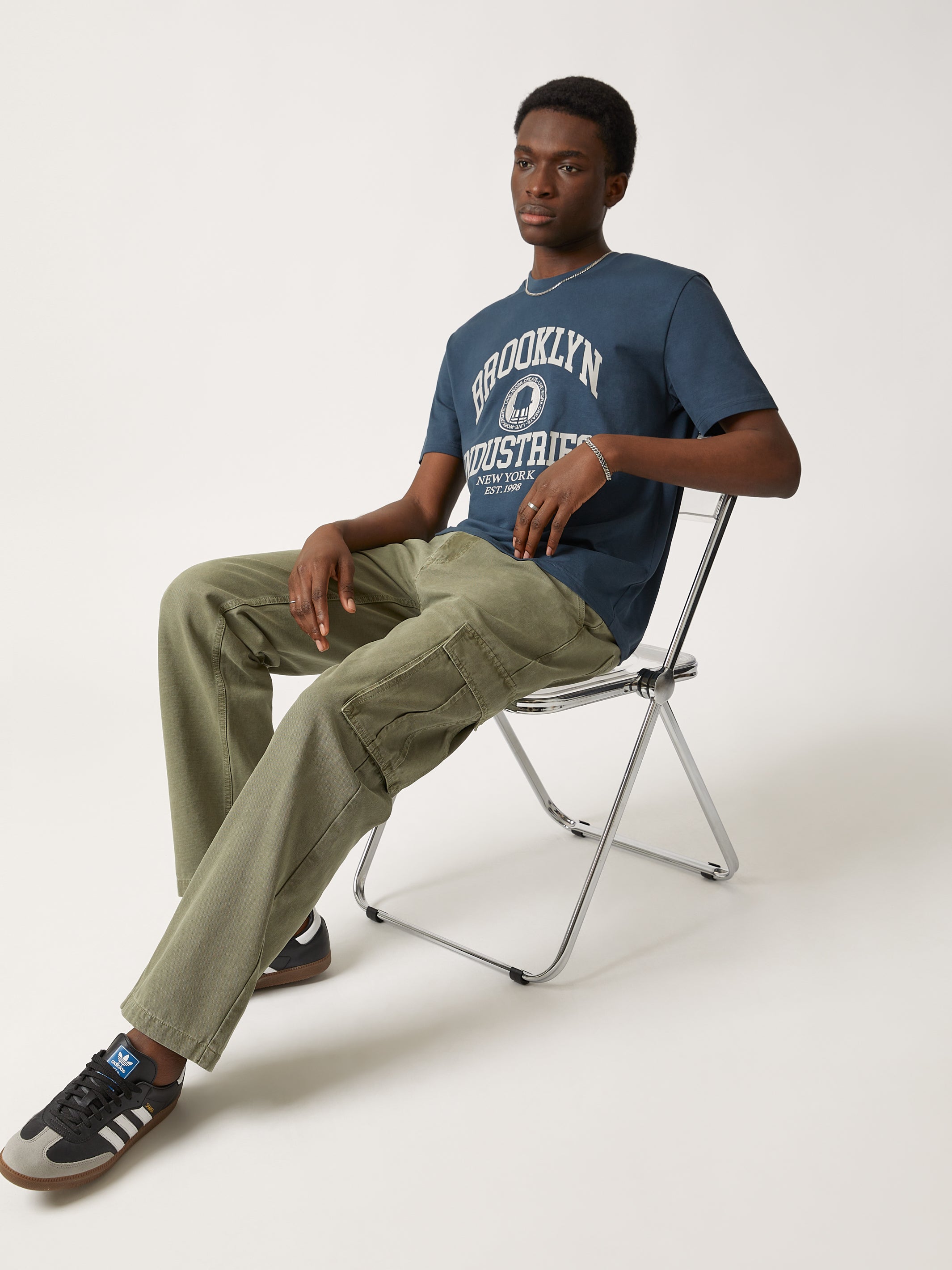 Men's Brooklyn Industries Heritage T-shirt in Moonlit Ocean - BROOKLYN INDUSTRIES