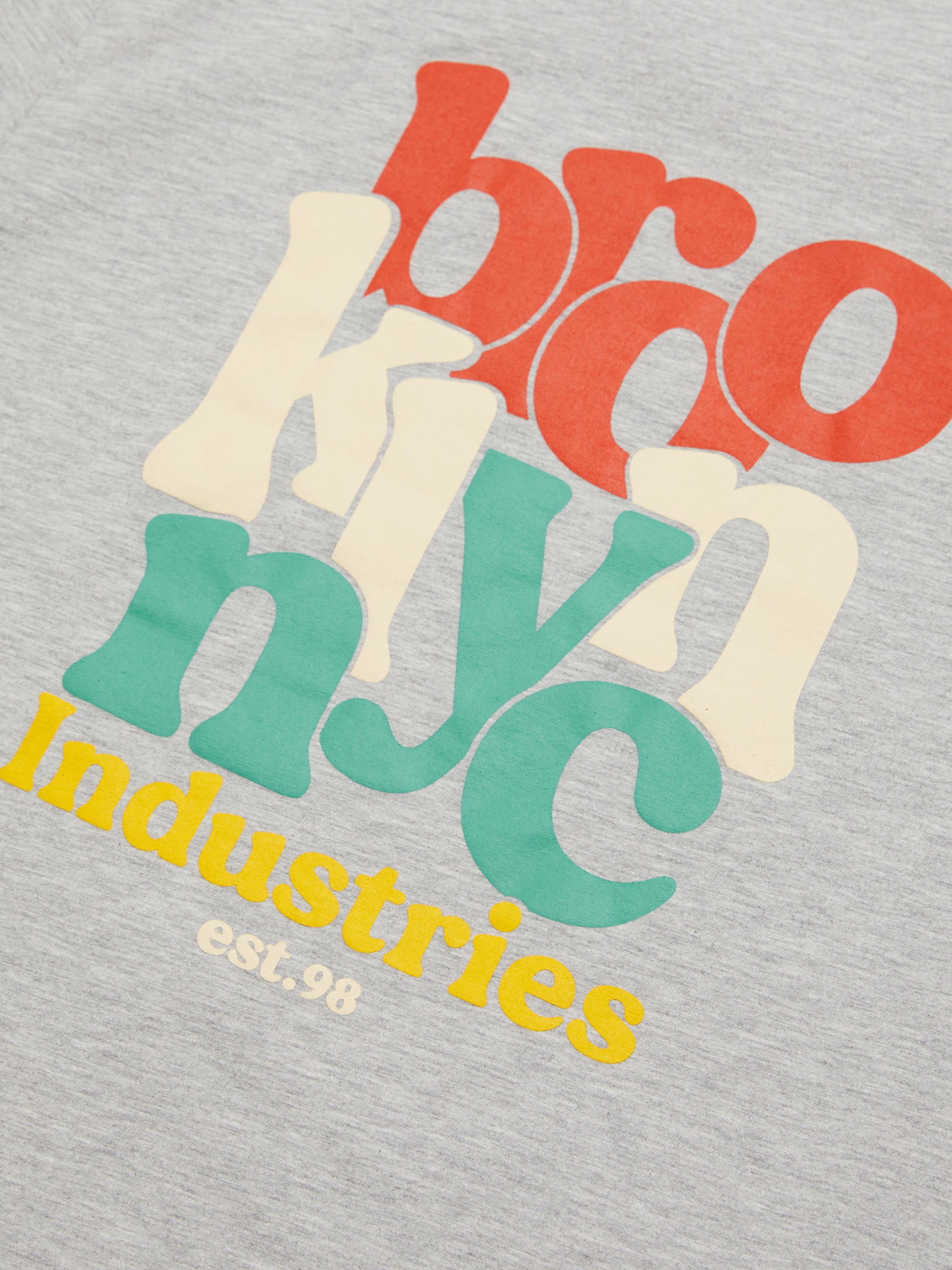 Men's NYC T-shirt in Grey Melange - BROOKLYN INDUSTRIES