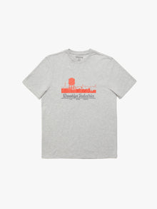 Men's Brooklyn Silhouette T-shirt in Grey Melange - BROOKLYN INDUSTRIES