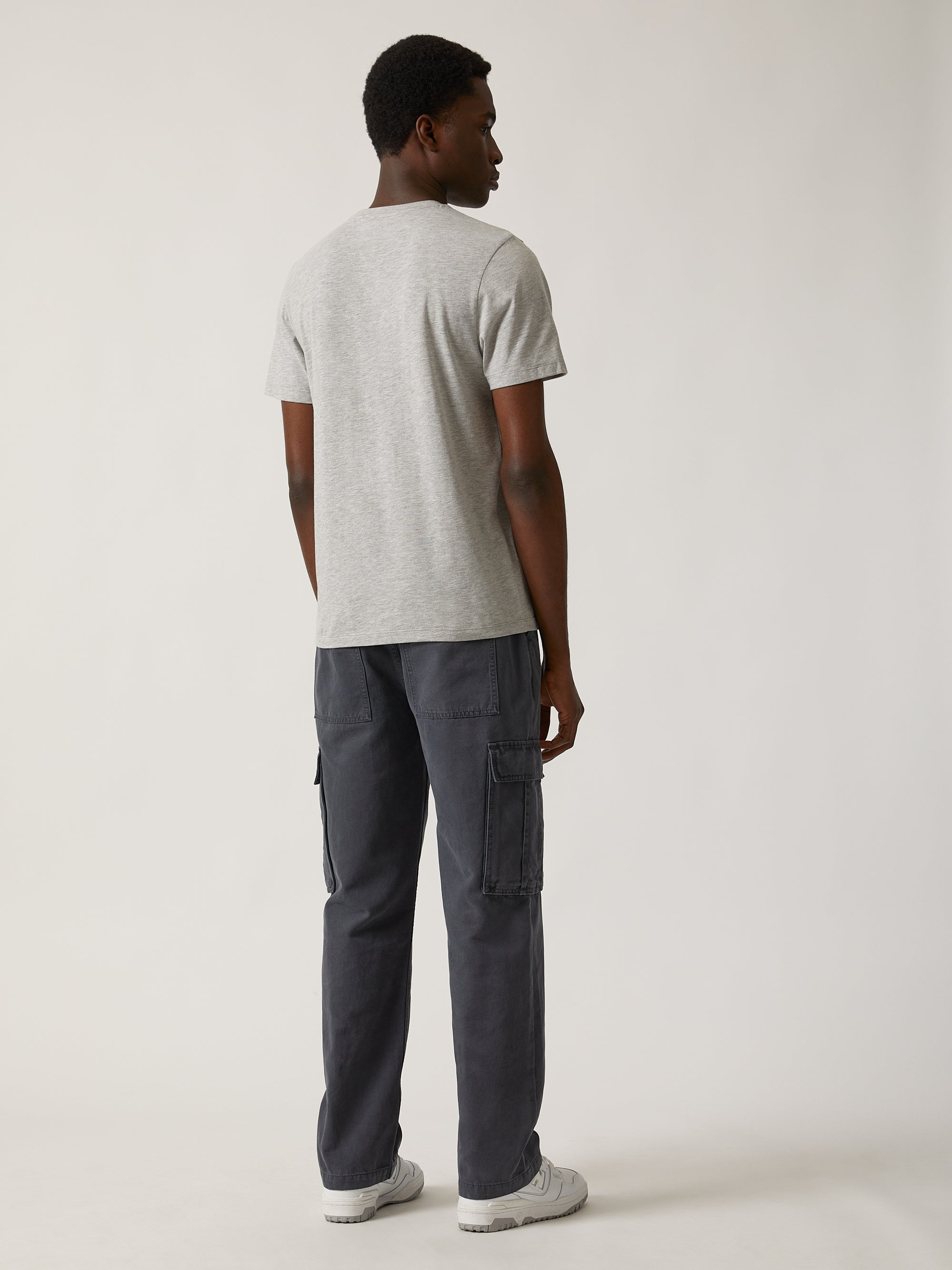 Men's Brooklyn Silhouette T-shirt in Grey Melange - BROOKLYN INDUSTRIES