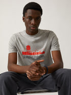 Men's Brooklyn Silhouette T-shirt in Grey Melange - BROOKLYN INDUSTRIES