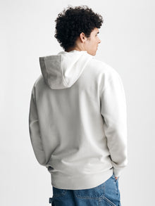 Men's Brooklyn Industries Hoodie in White Onyx - BROOKLYN INDUSTRIES