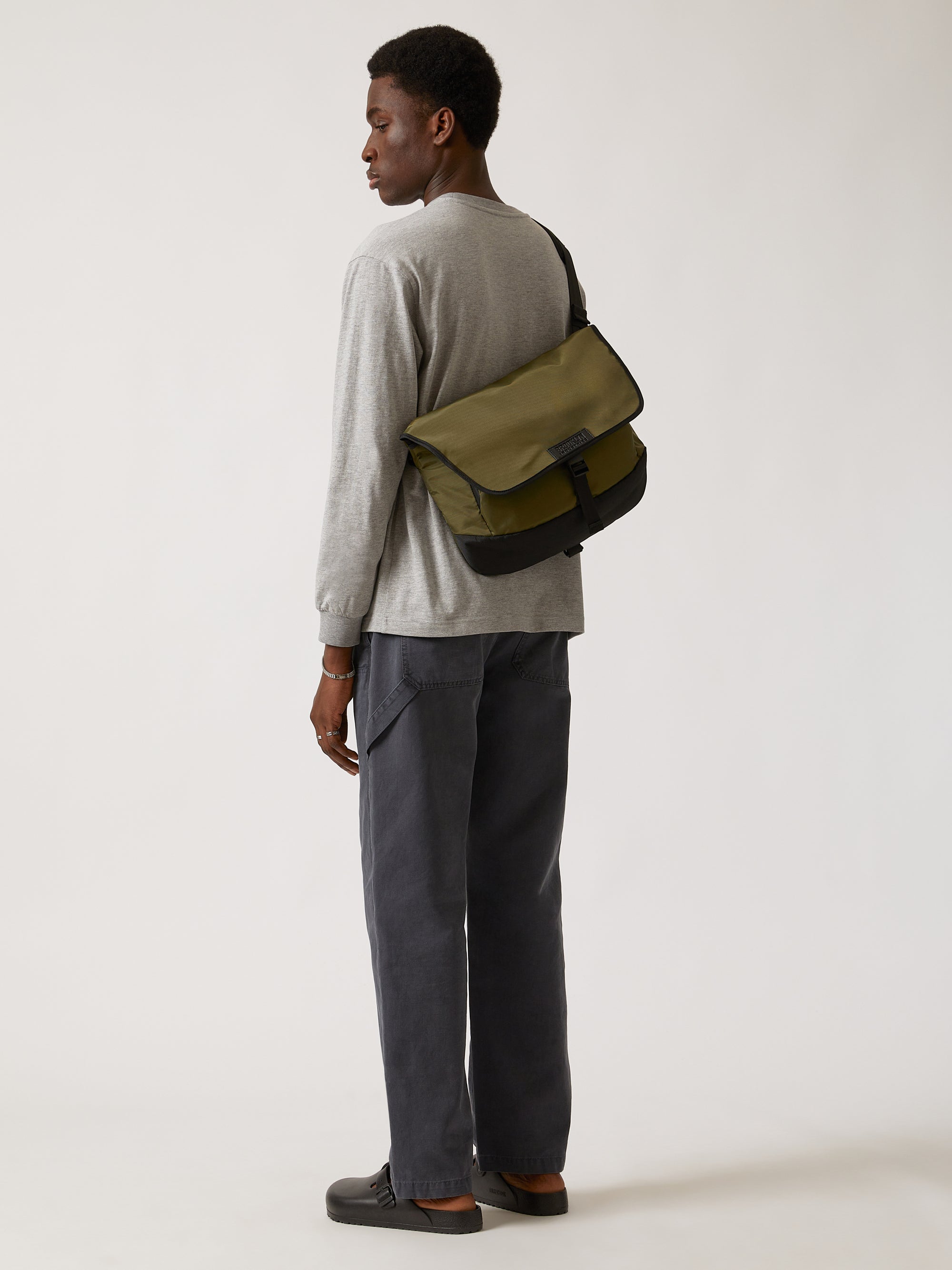 Utility Messenger Bag in Khaki - BROOKLYN INDUSTRIES