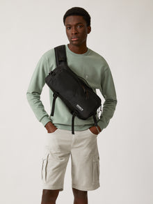 Biker Messenger Bag in Black - BROOKLYN INDUSTRIES