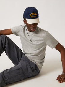 Contrast Logo Cap in Total Eclipse - BROOKLYN INDUSTRIES