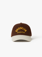 Contrast Logo Cap in Dark Brown - BROOKLYN INDUSTRIES