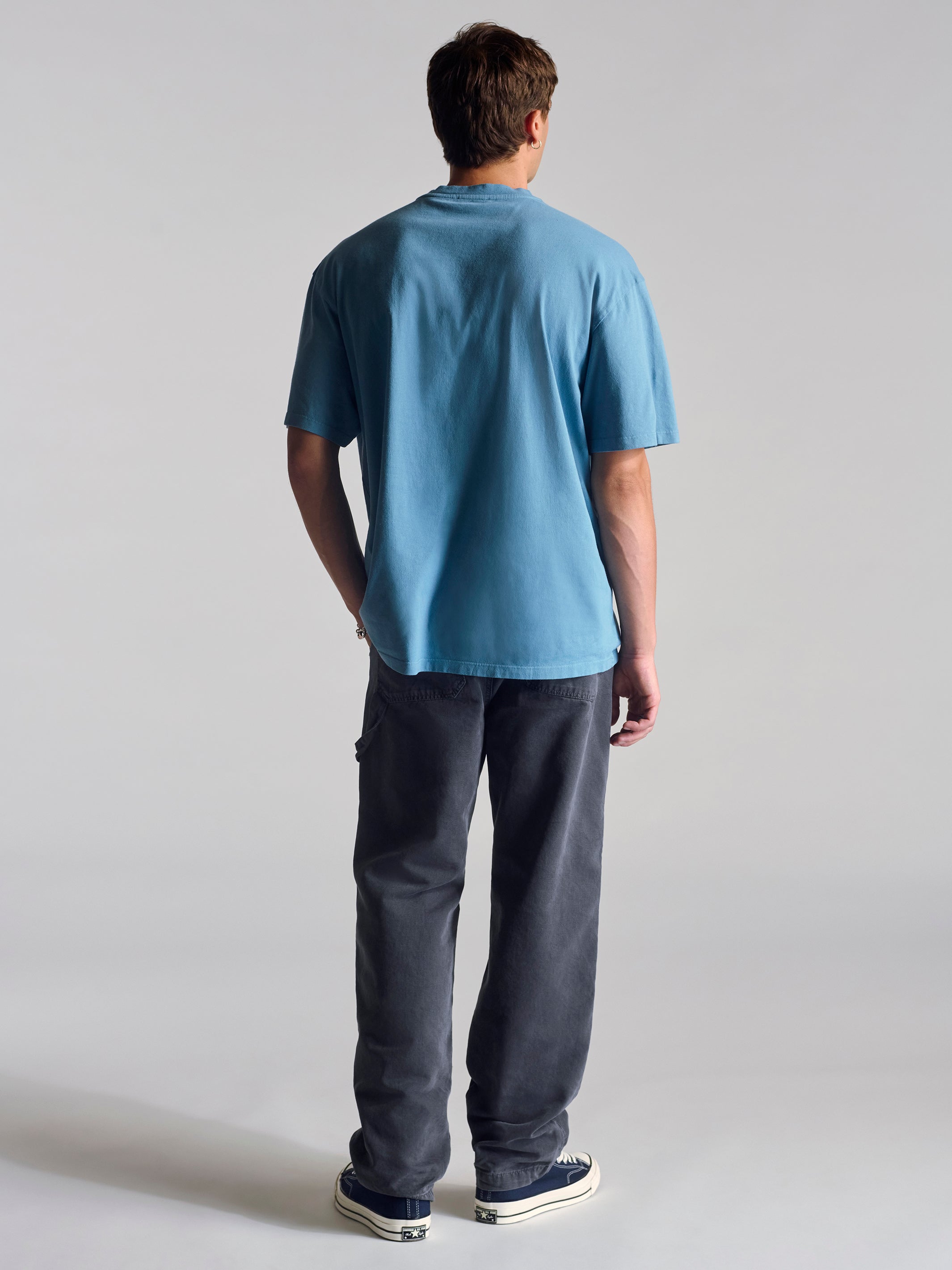 Men's Brooklyn Vintage T-Shirt In Blue Shadow - BROOKLYN INDUSTRIES