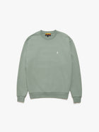 Men's Water Tower Crew Neck Sweatshirt in Green Milieu - BROOKLYN INDUSTRIES