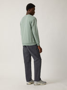 Men's Water Tower Crew Neck Sweatshirt in Green Milieu - BROOKLYN INDUSTRIES