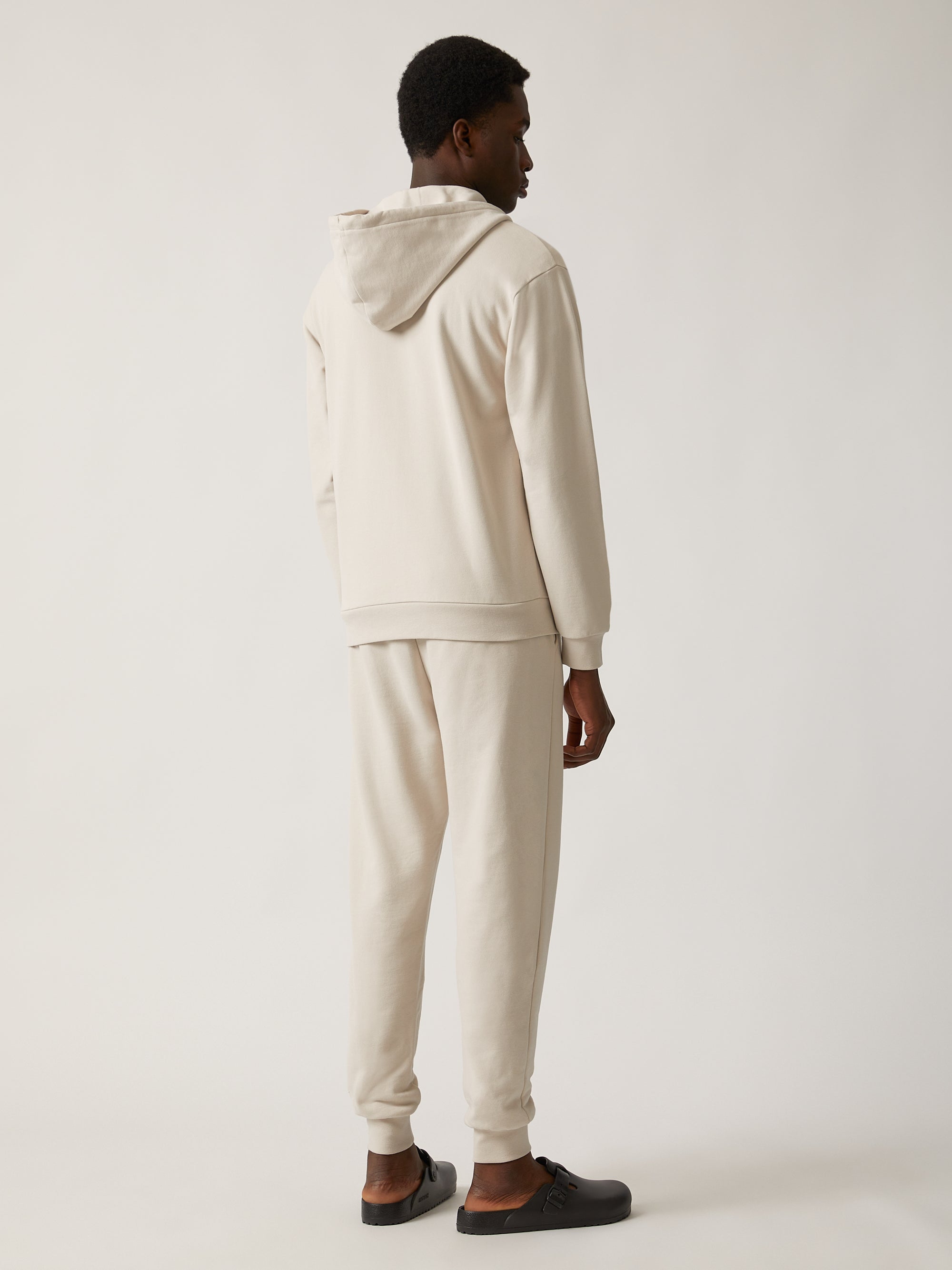 Men's Water Tower Zip-Up Hoodie in Moonbeam - BROOKLYN INDUSTRIES