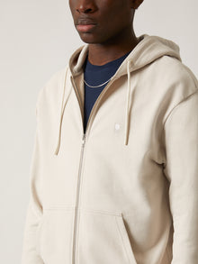 Men's Water Tower Zip-Up Hoodie in Moonbeam - BROOKLYN INDUSTRIES