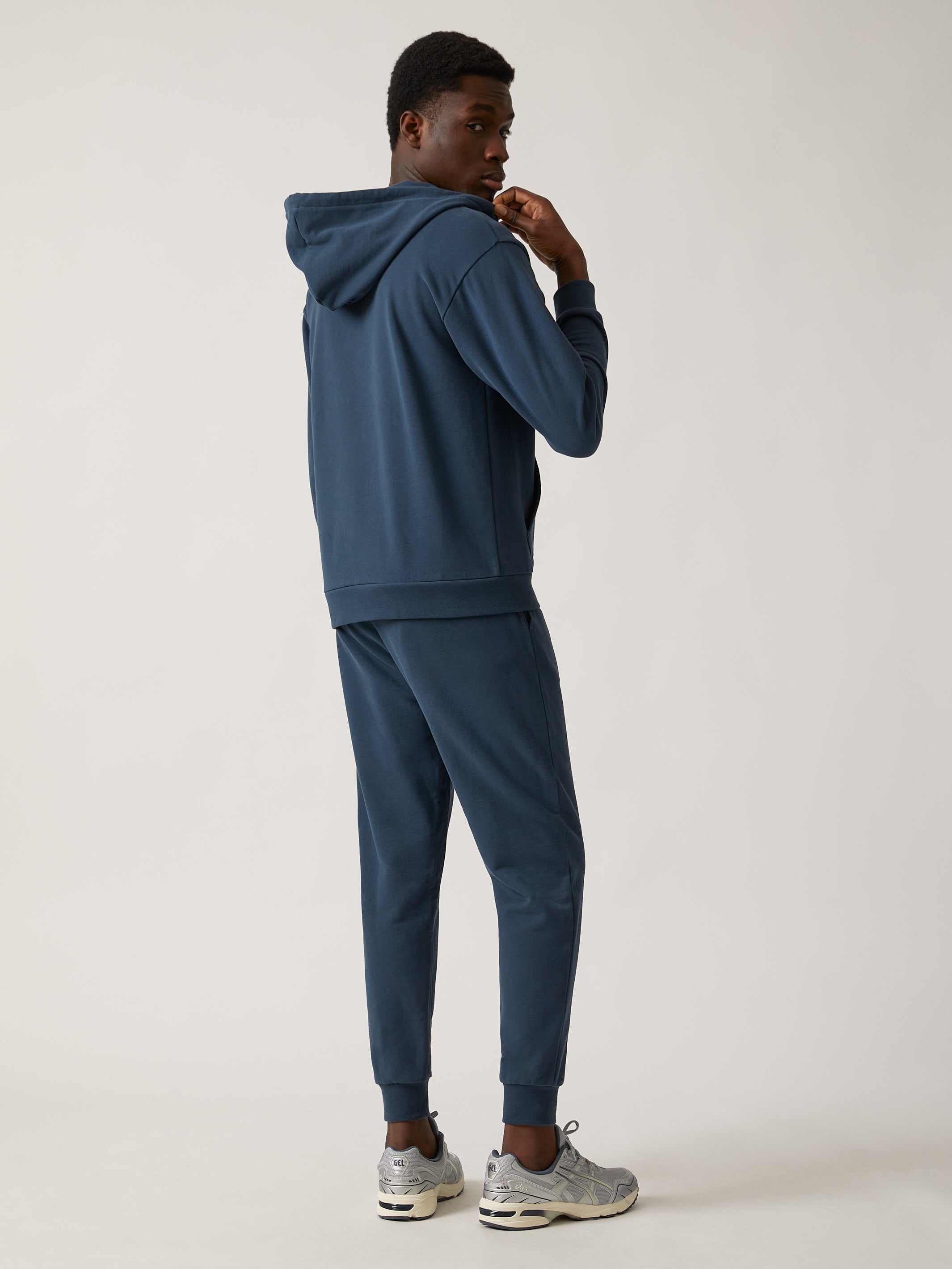 Brooklyn Indsutries Men's Water Tower Zip-Up Hoodie in Moonlit