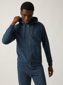 Men's Water Tower Zip-Up Hoodie in Moonlit Ocean - BROOKLYN INDUSTRIES