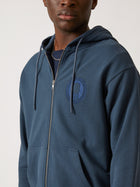 Men's Heritage Zip-Up Hoodie in Moonlit Ocean - BROOKLYN INDUSTRIES