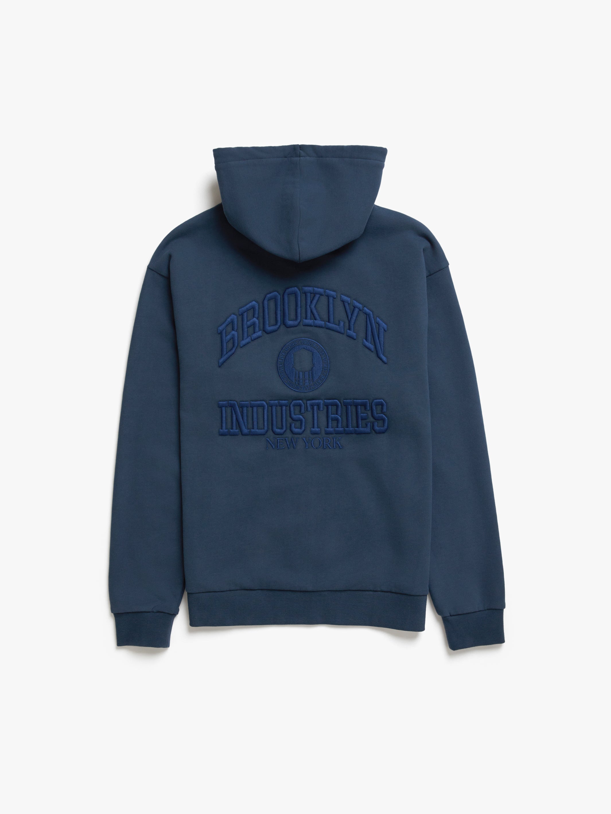 Brooklyn Indsutries Men's Heritage Zip-Up Hoodie in Moonlit