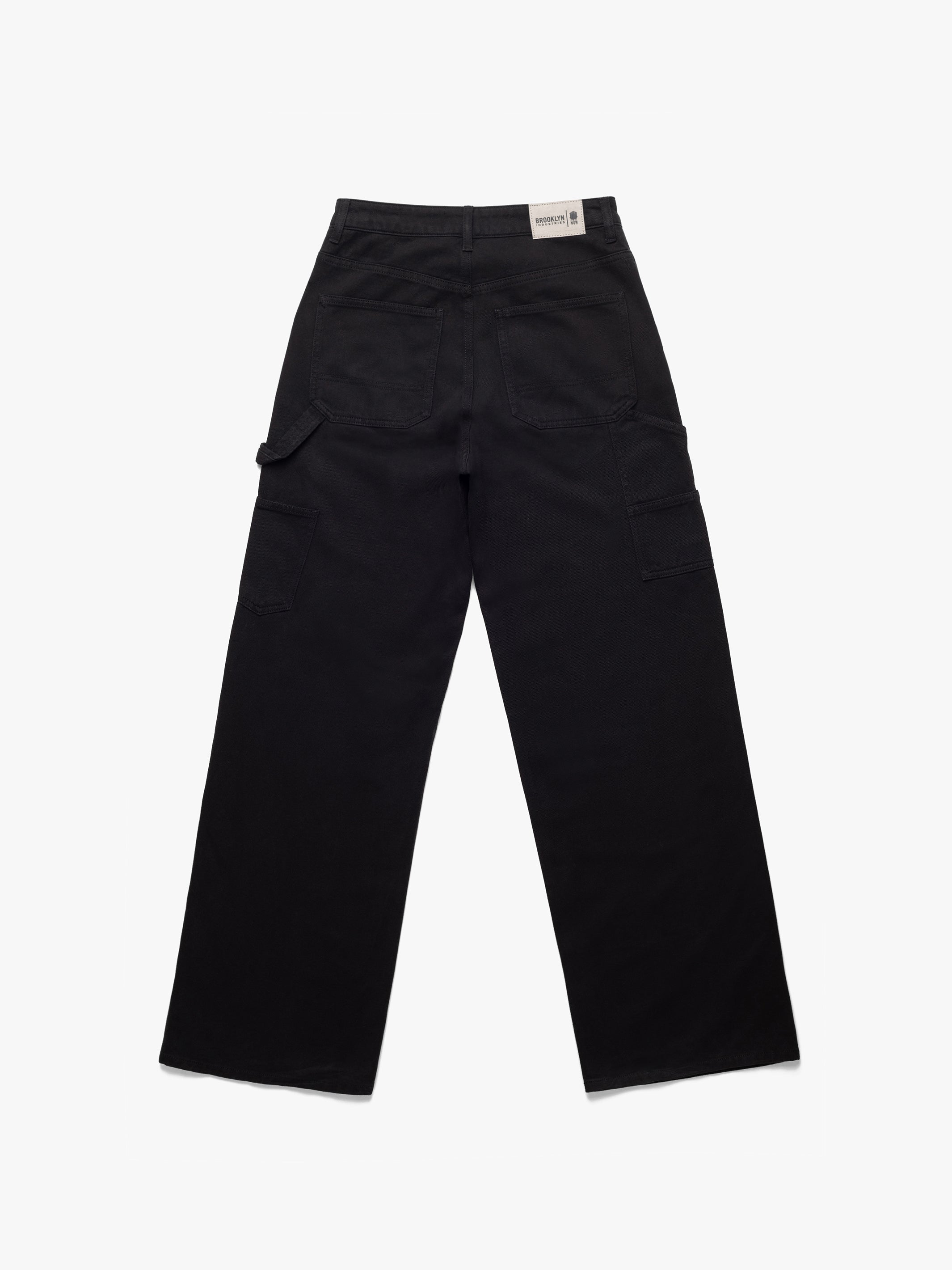 Women's Carpenter Pant In Black Denim - BROOKLYN INDUSTRIES