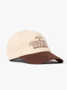 BKLYN Logo Cap in Beige - BROOKLYN INDUSTRIES