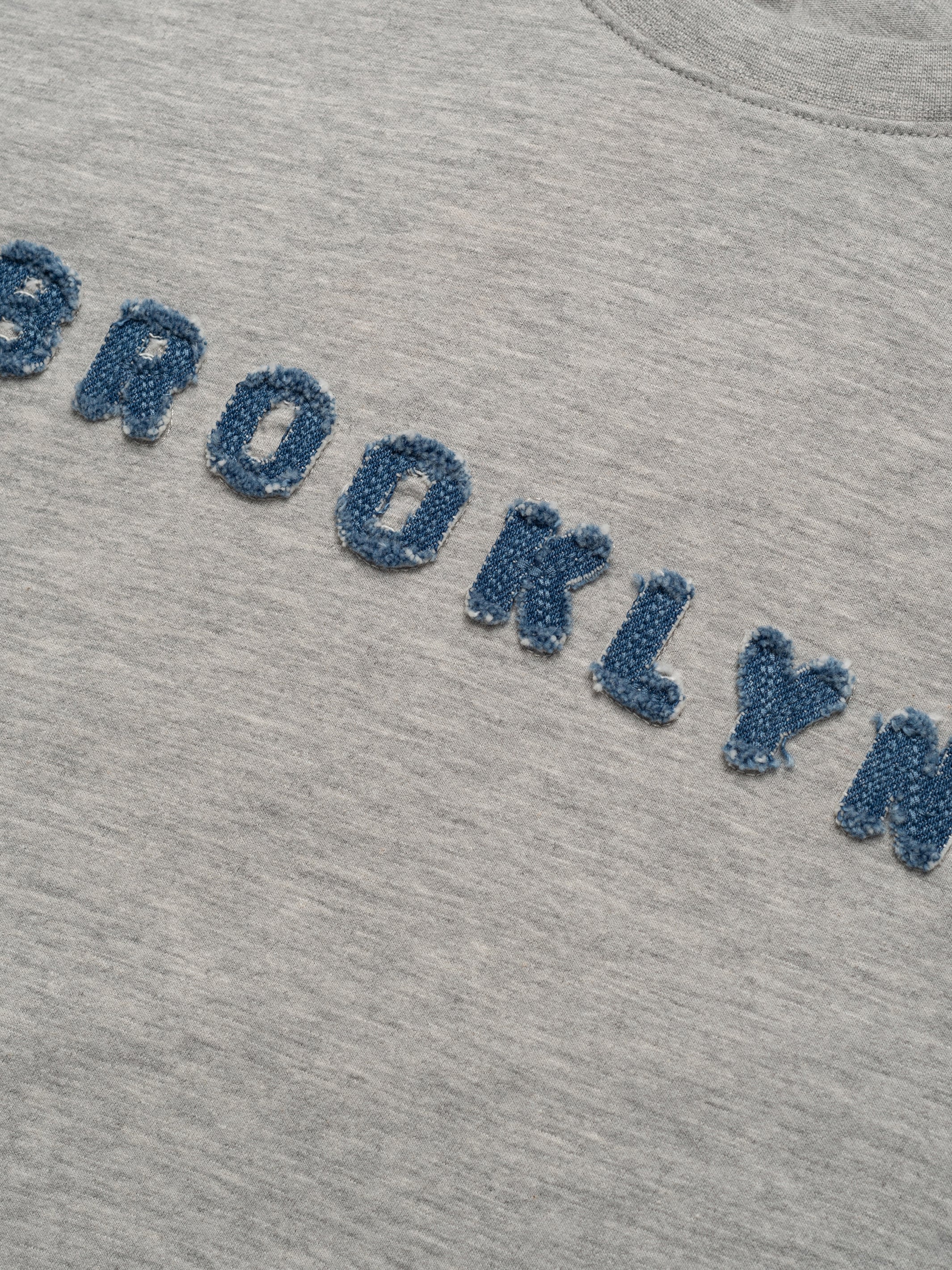 Women's Brooklyn T-Shirt In Grey Melange - BROOKLYN INDUSTRIES