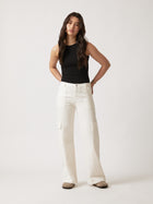 Women's Cargo Pants in Antique White - BROOKLYN INDUSTRIES