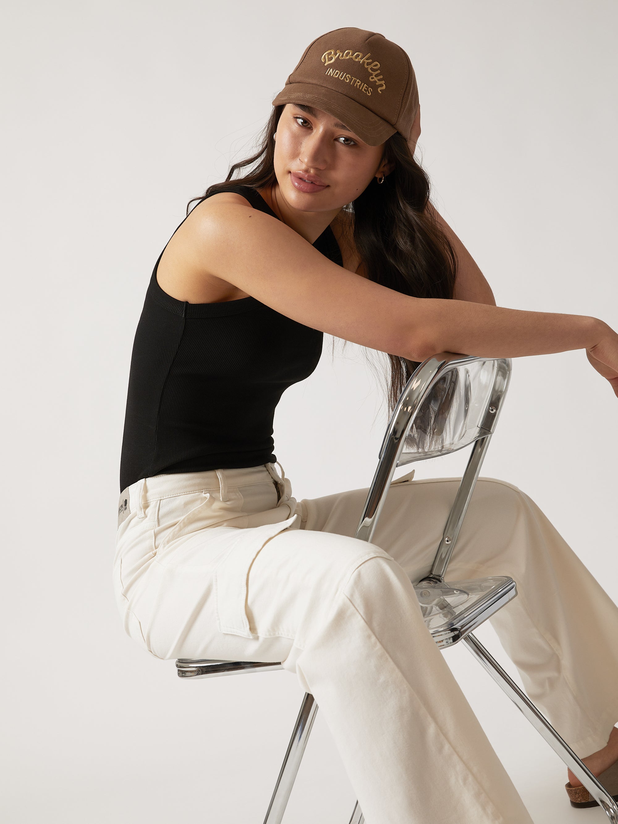 Women's Cargo Pants in Antique White - BROOKLYN INDUSTRIES